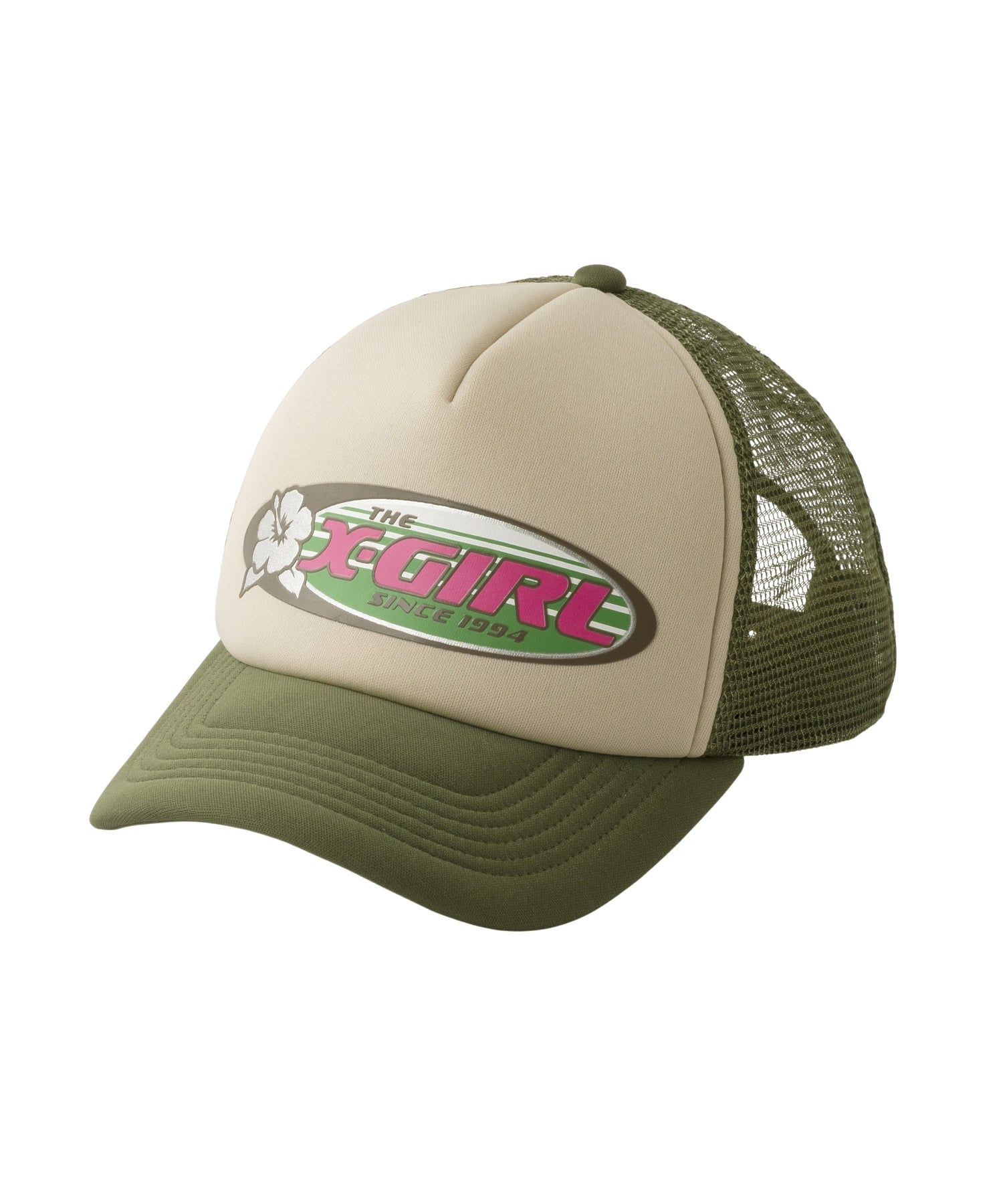 HIBISCUS OVAL LOGO TRUCKER CAP