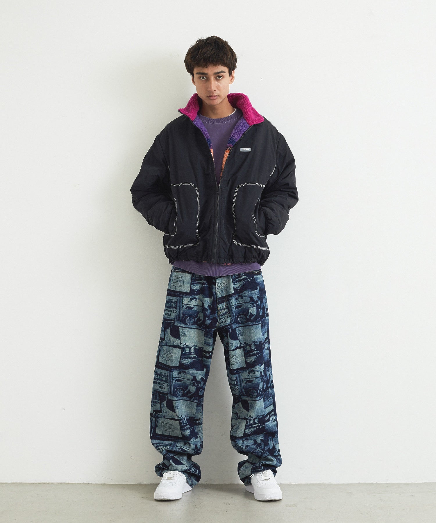 REVERSIBLE NYLON JACKET