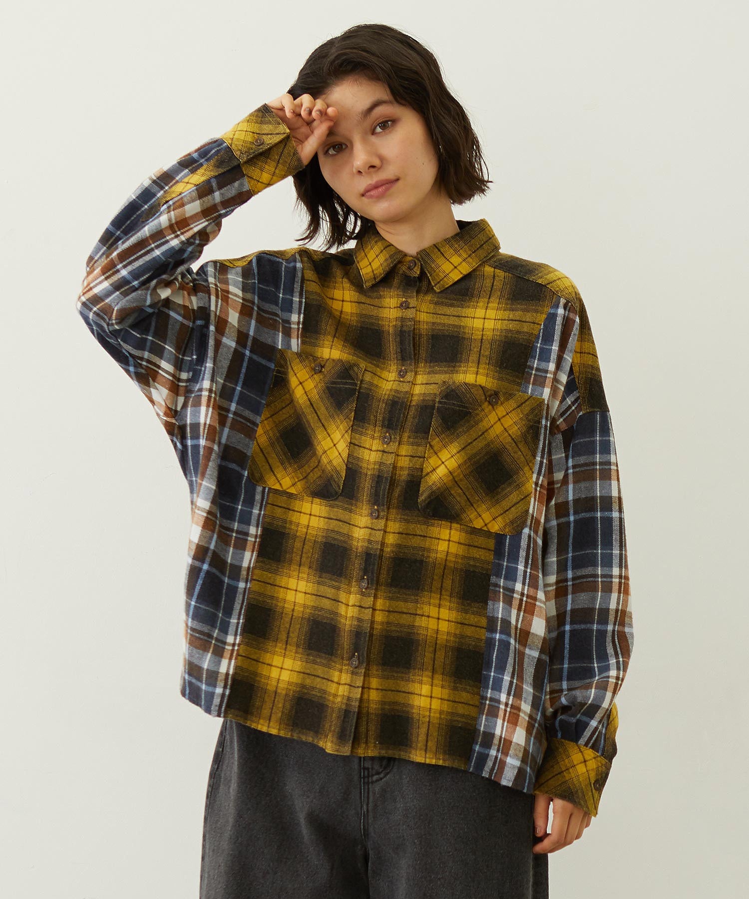 WASHED PANEL SHIRT