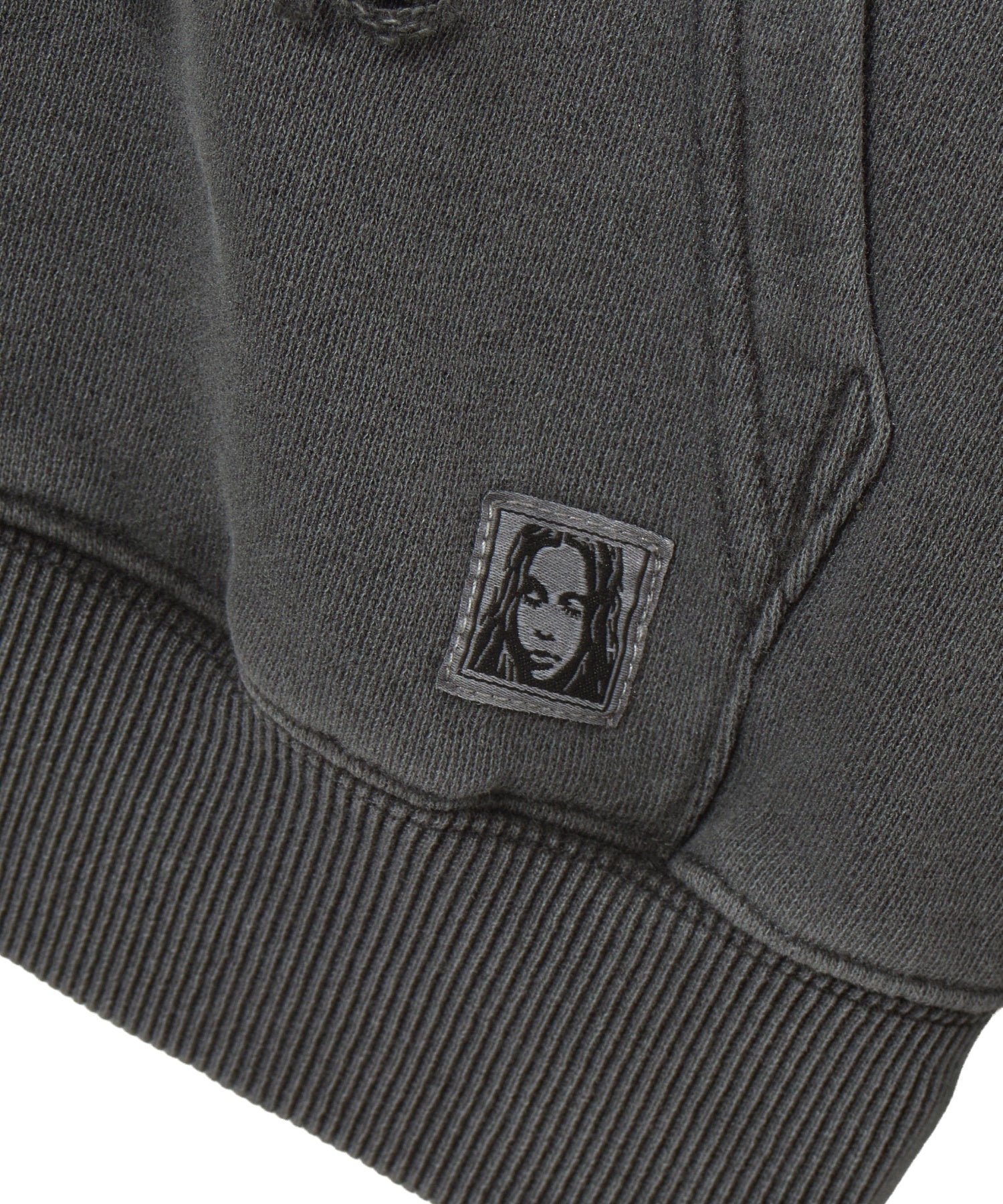 DISTRESSED ZIP UP SWEAT HOODIE