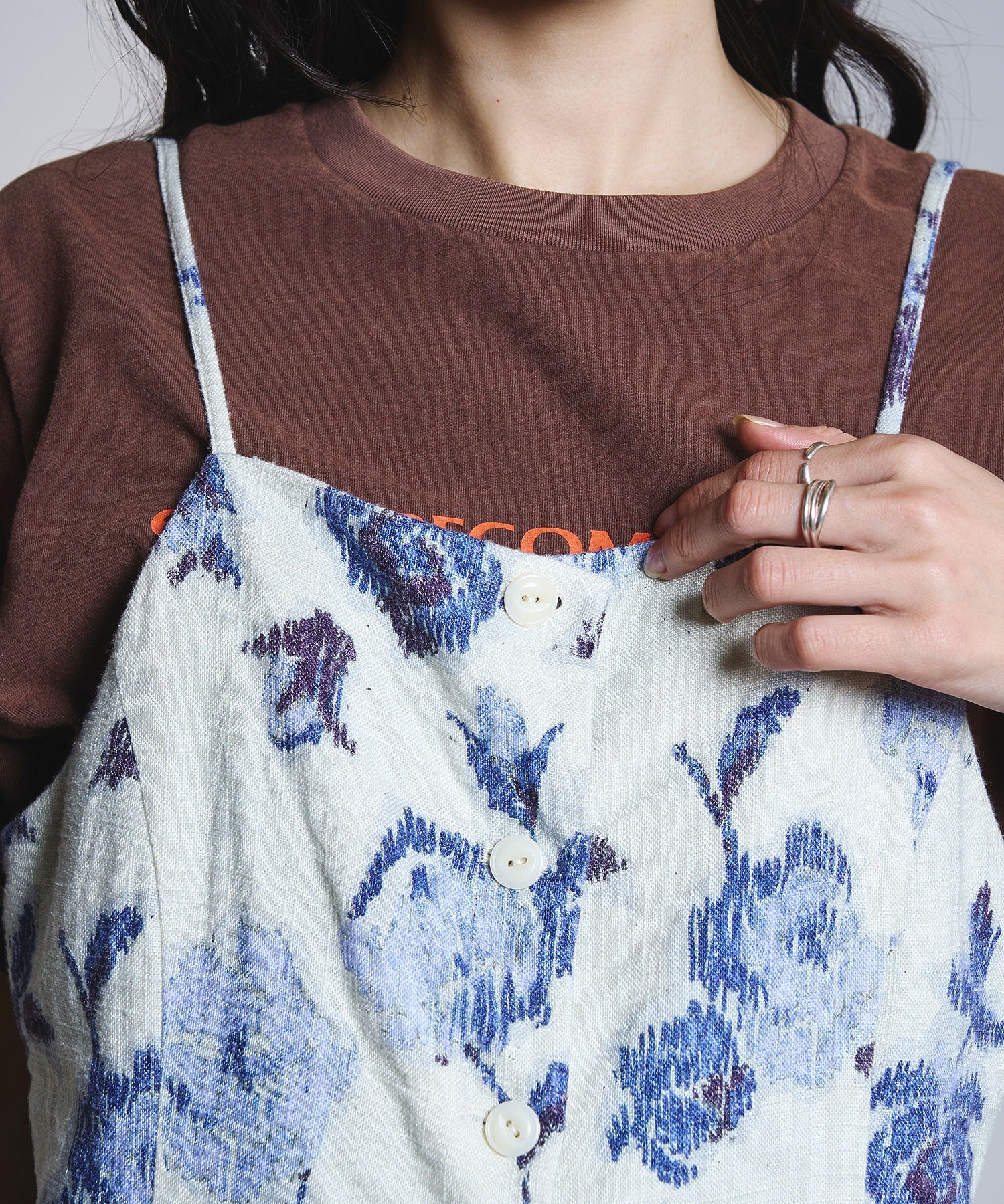 ROSE PRINT VEST