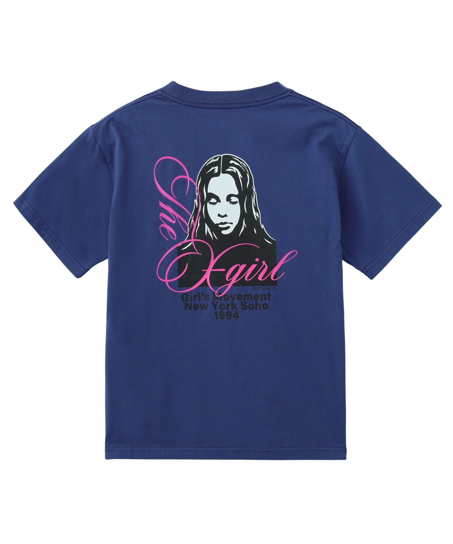 CURSIVE SCRIPT LOGO AND FACE S/S TEE