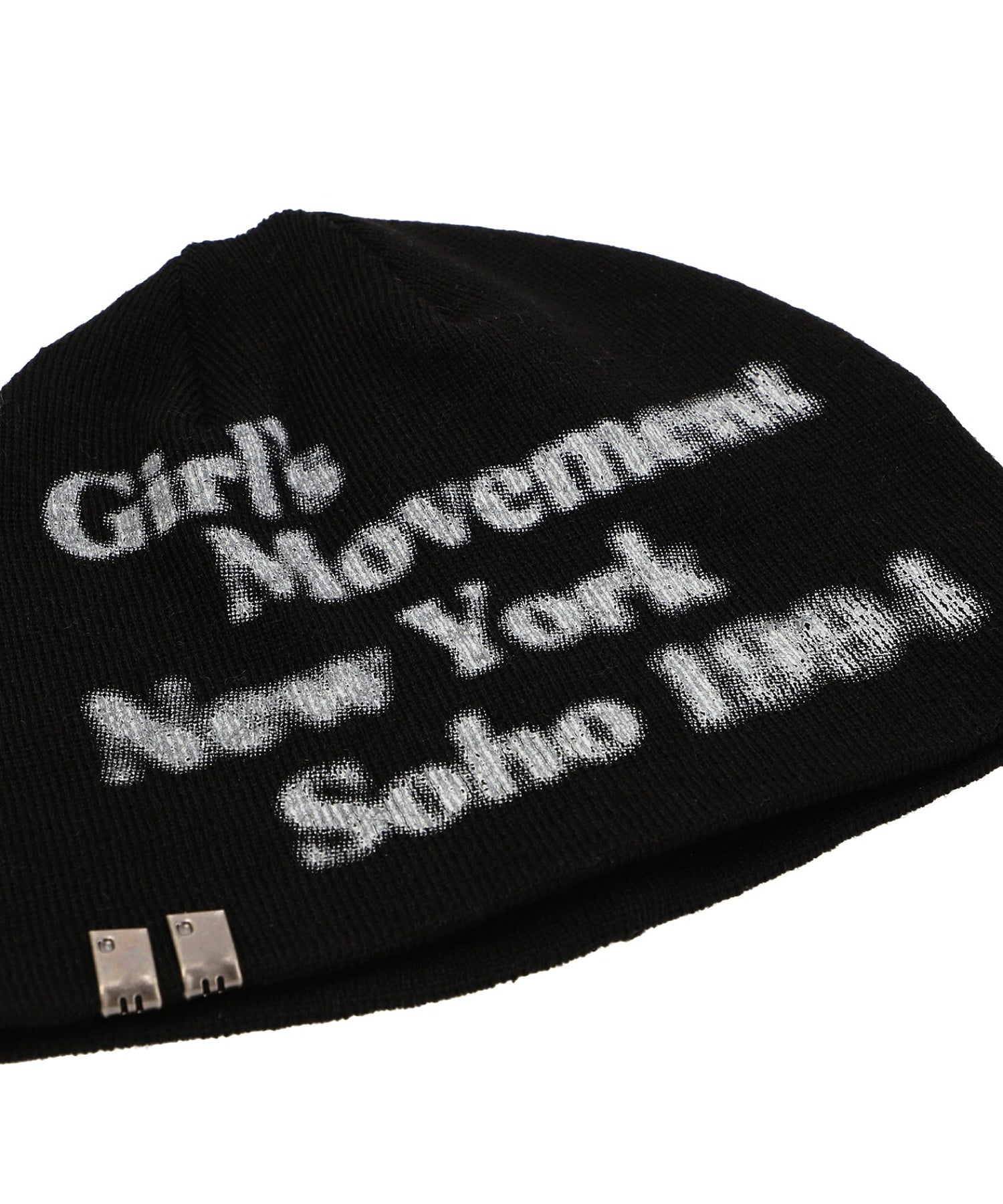 CHARM ACCENT PRINTED BEANIE