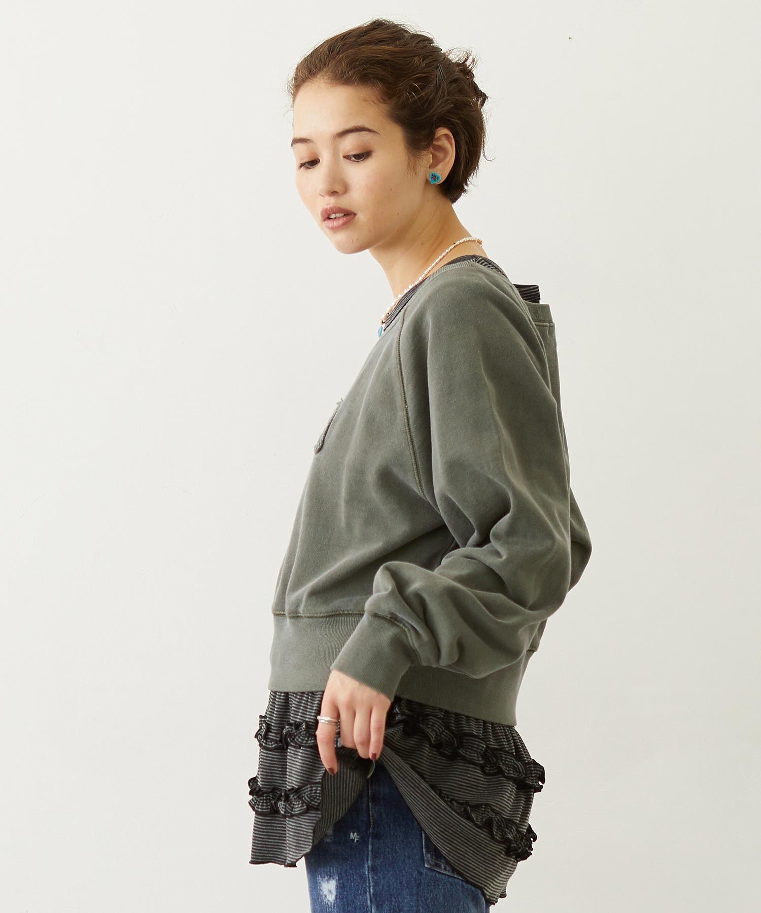 WASHED OFF SHOULDER TOP