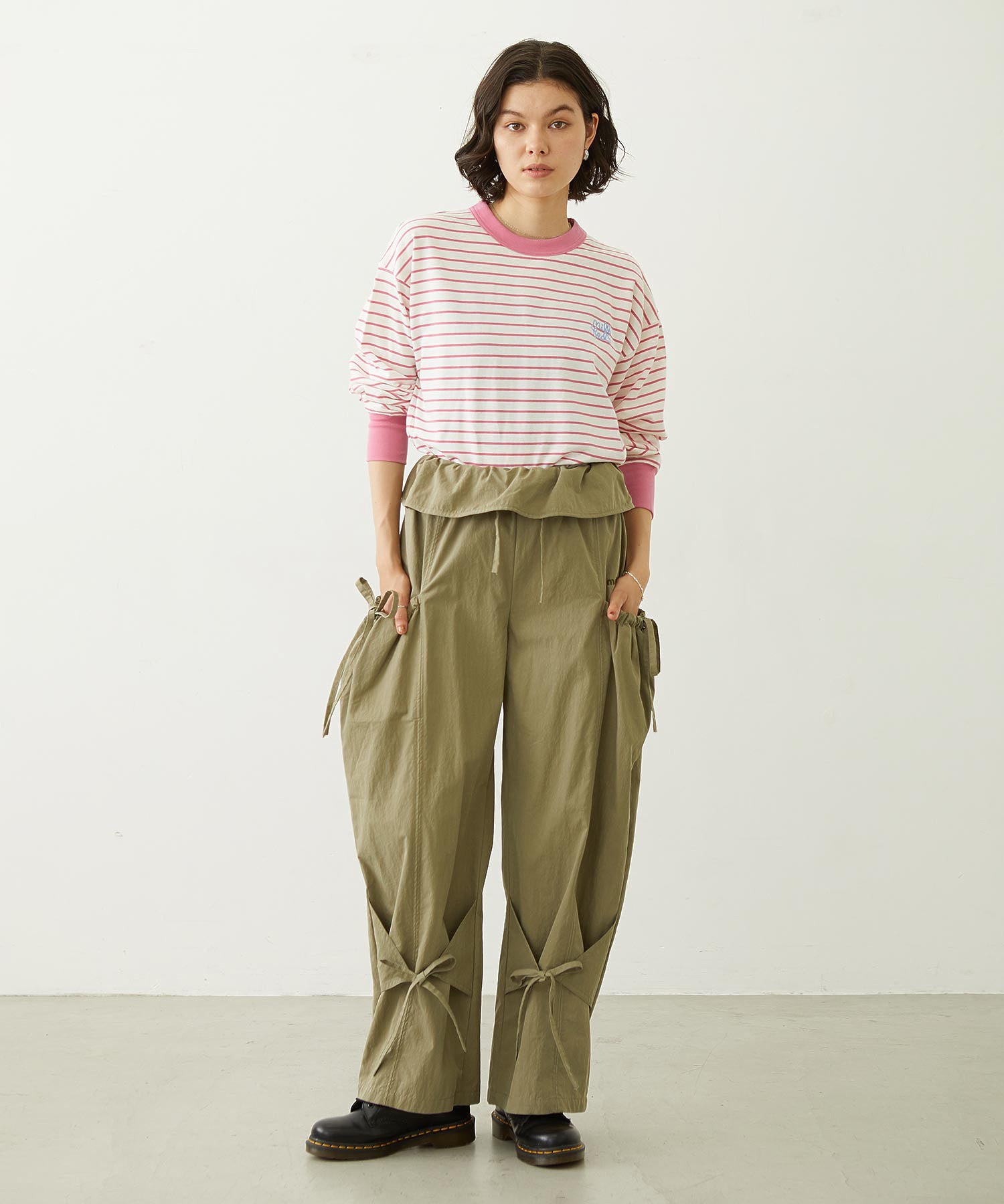 STRIPED L/S TOP