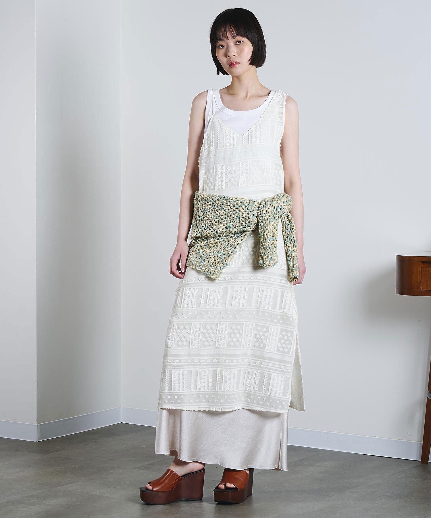 mici/MESH KNIT PULLOVER