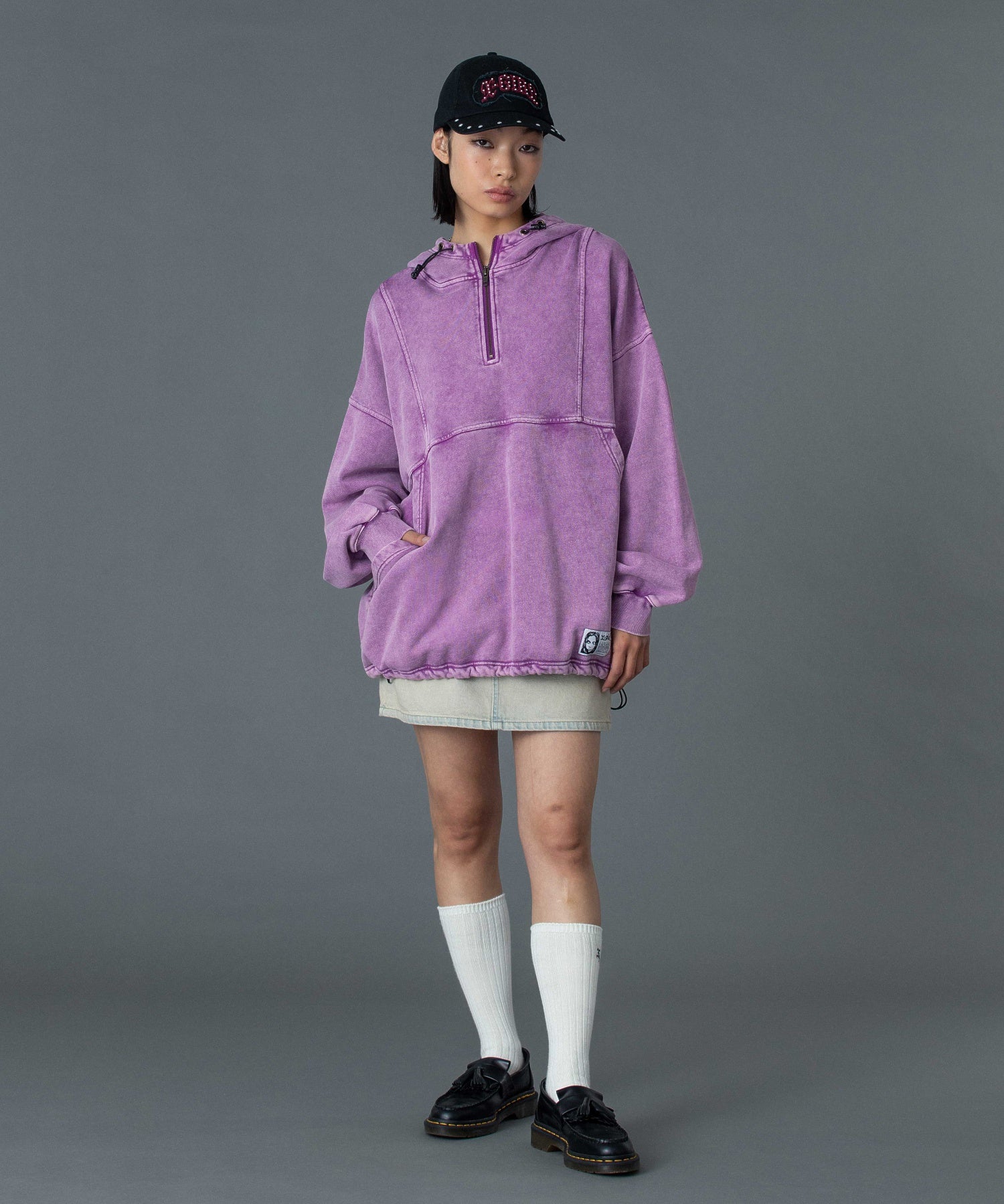 STUDDED LOGO PATCH 6PANEL CAP