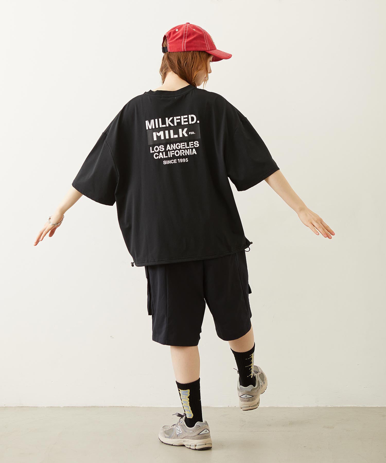 MILKFED. DRAWSTRING BIG S/S TEE