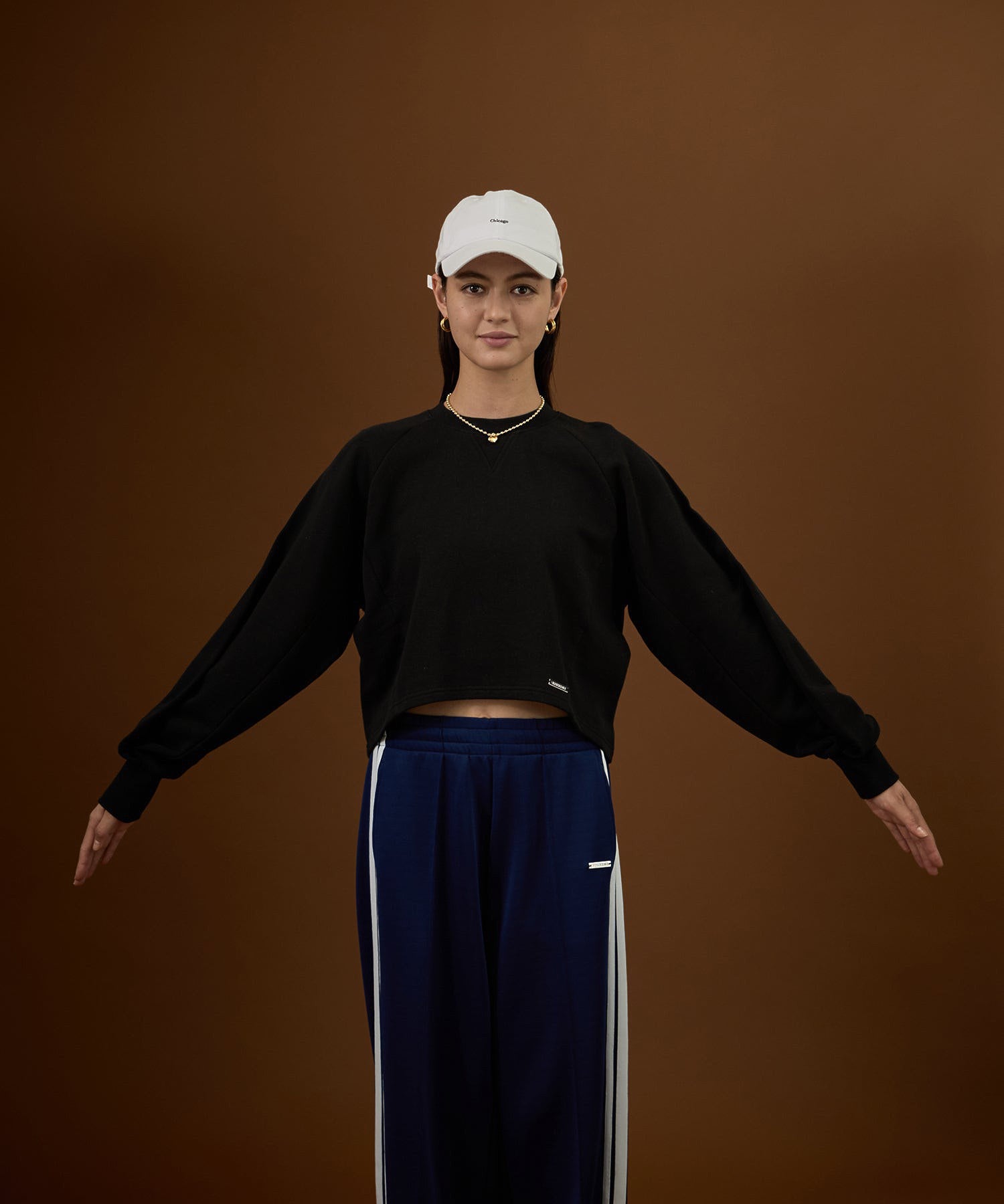 CROPPED TUCK SLEEVE SWEAT DISPATCHER NO.8