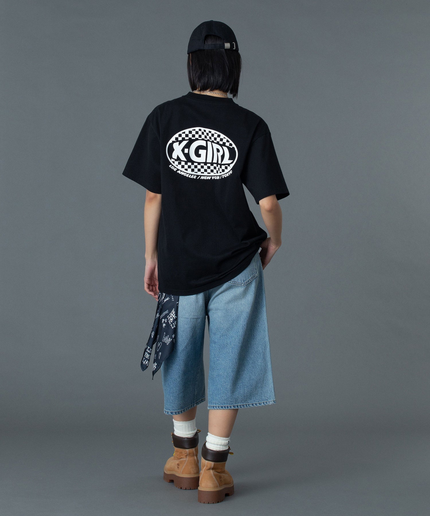 CHECKER OVAL LOGO POCKET S/S TEE