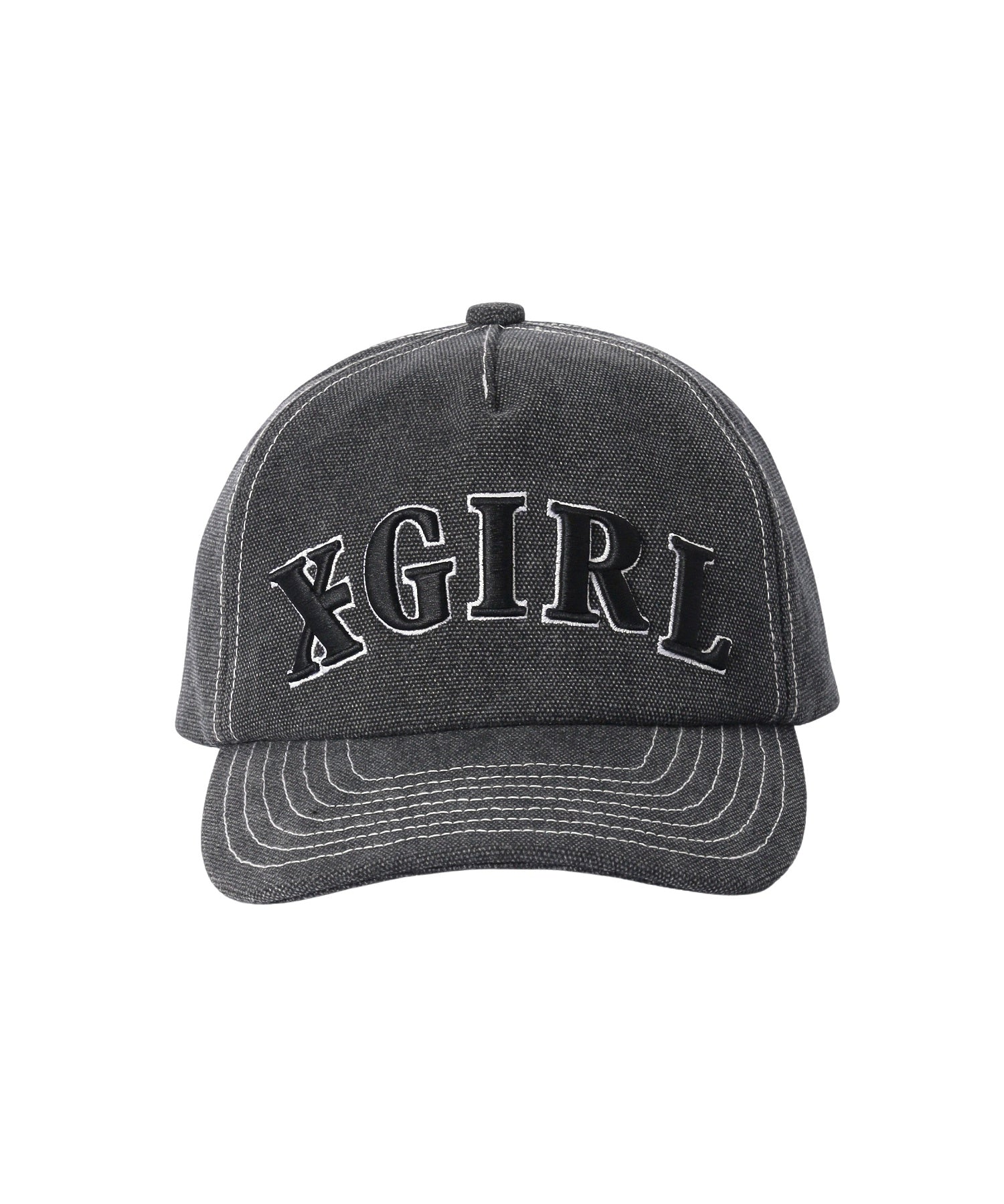 CONTRAST STITCH 5PANEL CAP