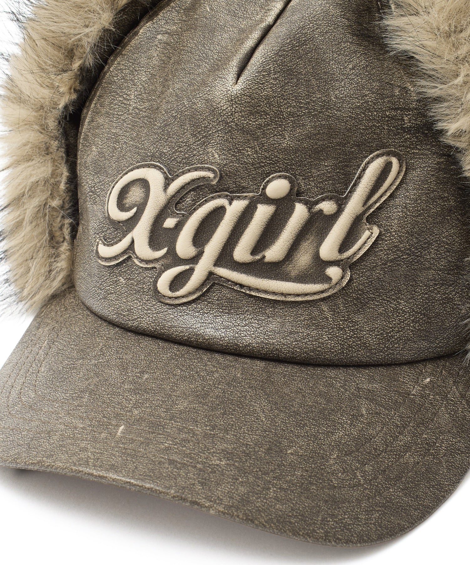 EMBOSSED LOGO PATCH EARFLAP CAP