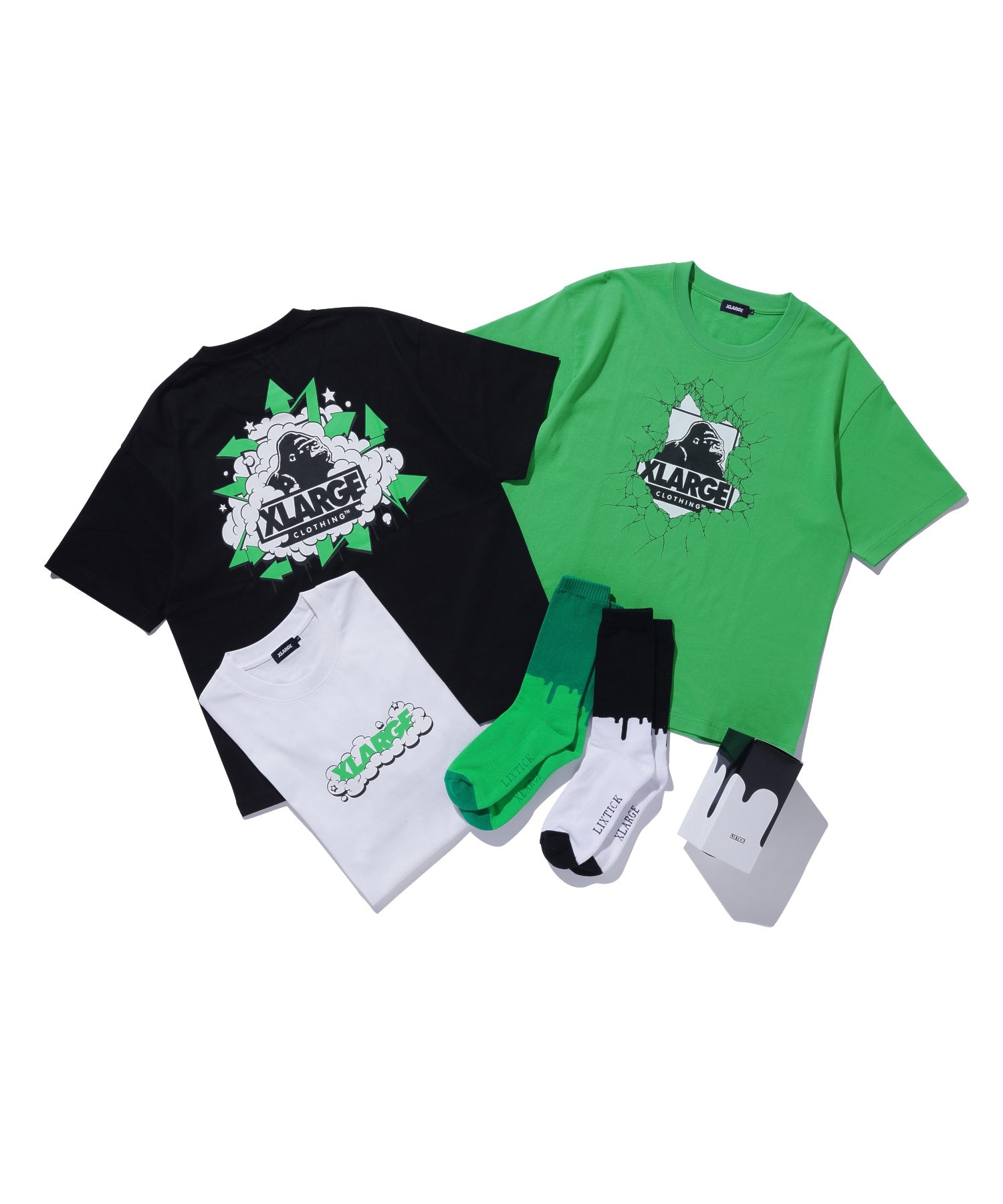 XLARGE×LIXTICK BUBBLE OG S/S TEE