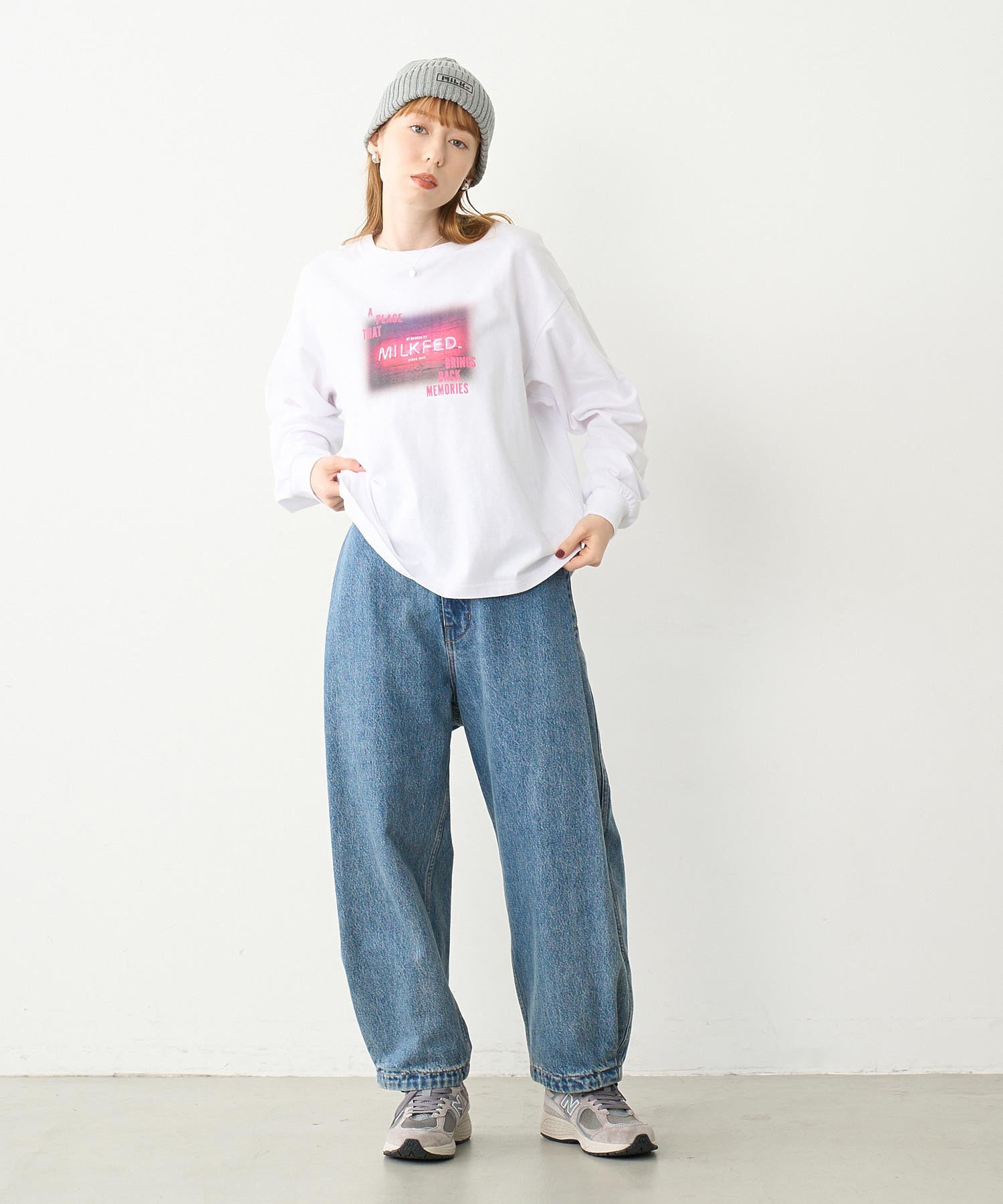 WIDE LEG BAGGY DENIM PANTS