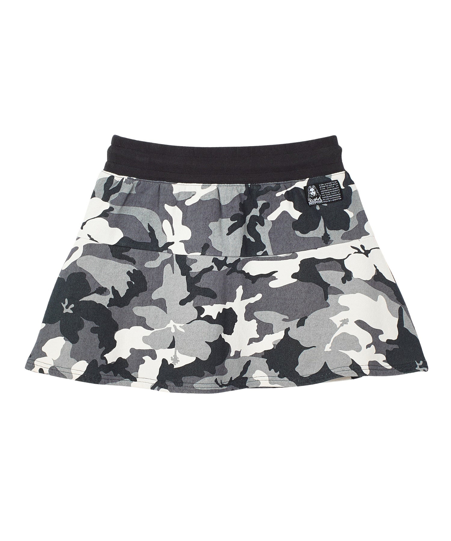 HIBISCUS CAMOUFLAGE SWEAT SKIRT