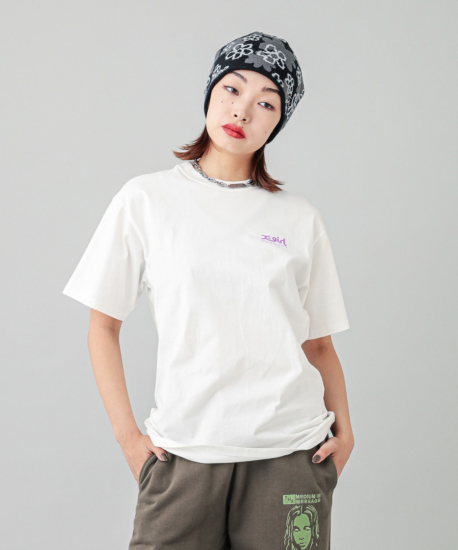 X-girl VARIOUS LOGOS S/S TEE