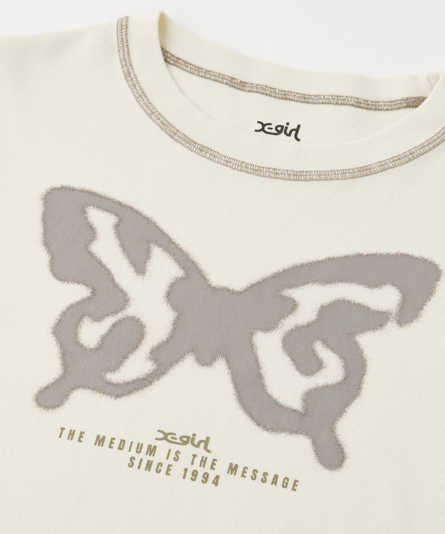 SPRAY BUTTERFLY PRINT L/S BABY TEE