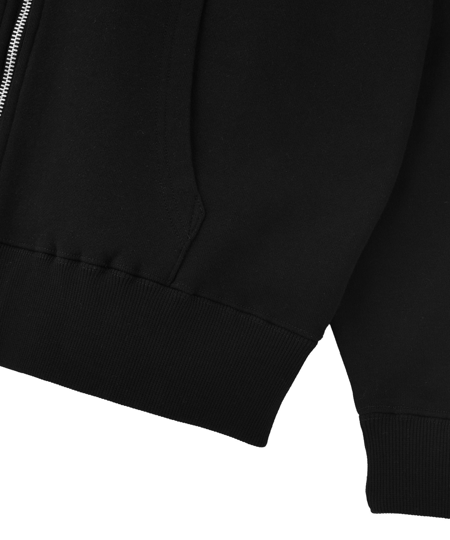 RHINESTONE LOGO AND FACE ZIP UP SWEAT HOODIE