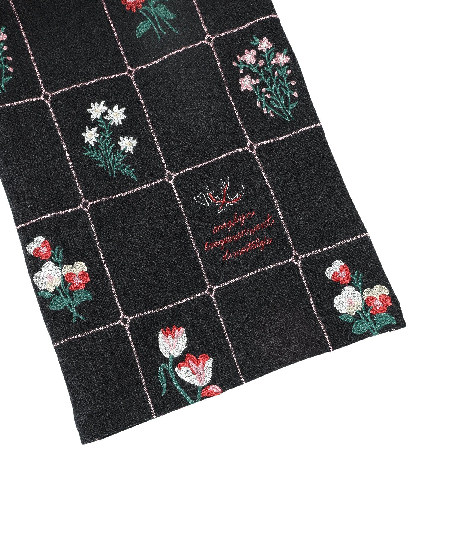 mag.by c/FLOWER EMBROIDERY PANTS