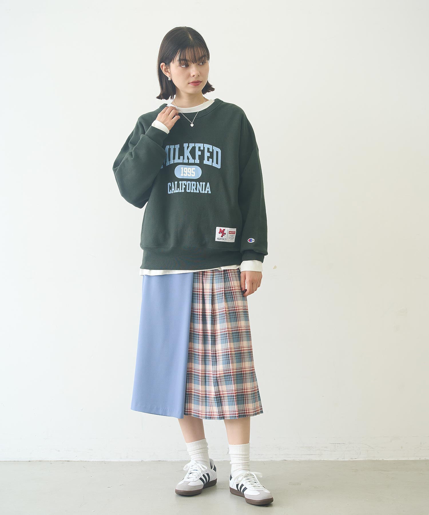 MILKFED.×CHAMPION SWEAT TOP