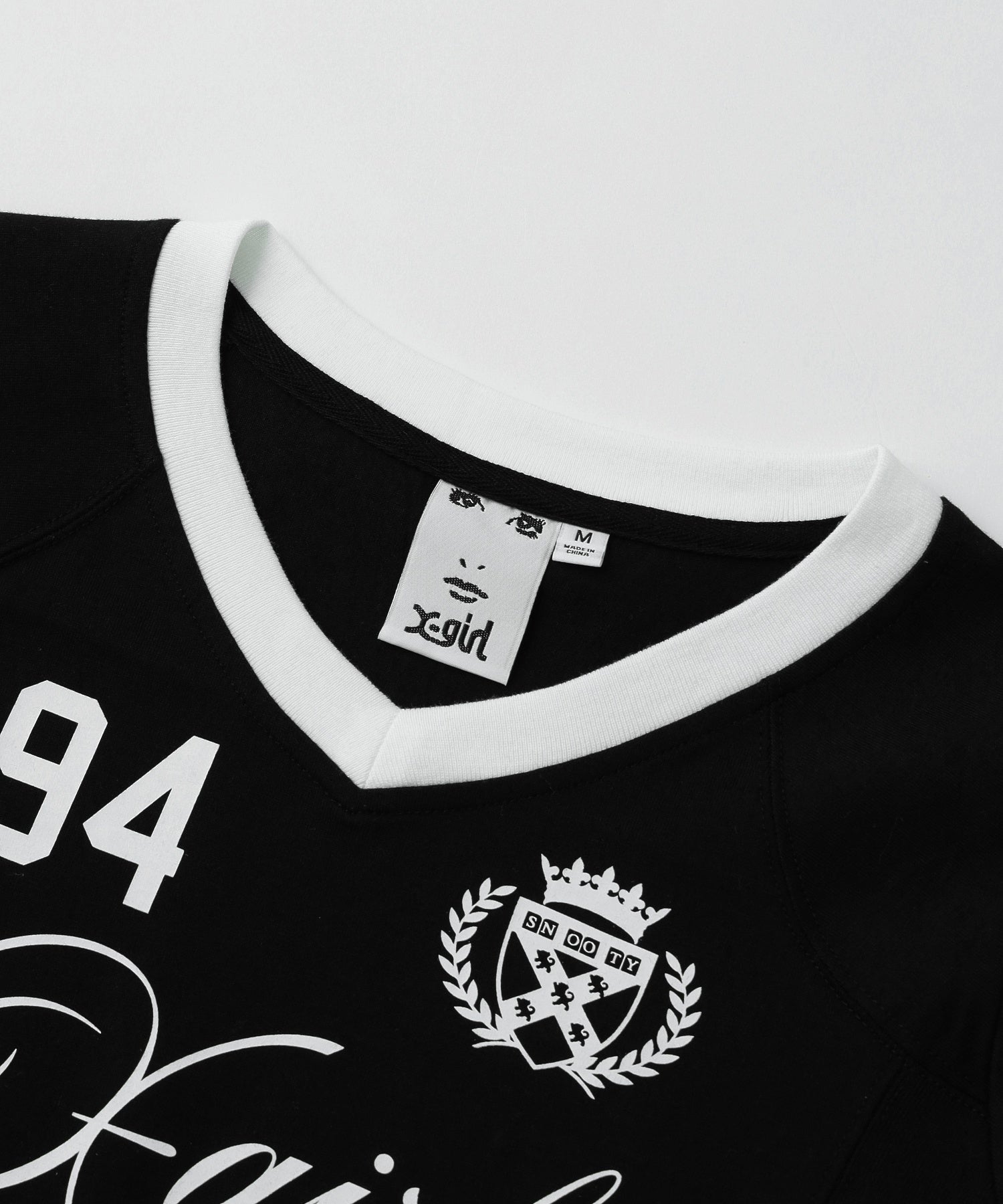 STUDDED NUMBER S/S BABY TEE