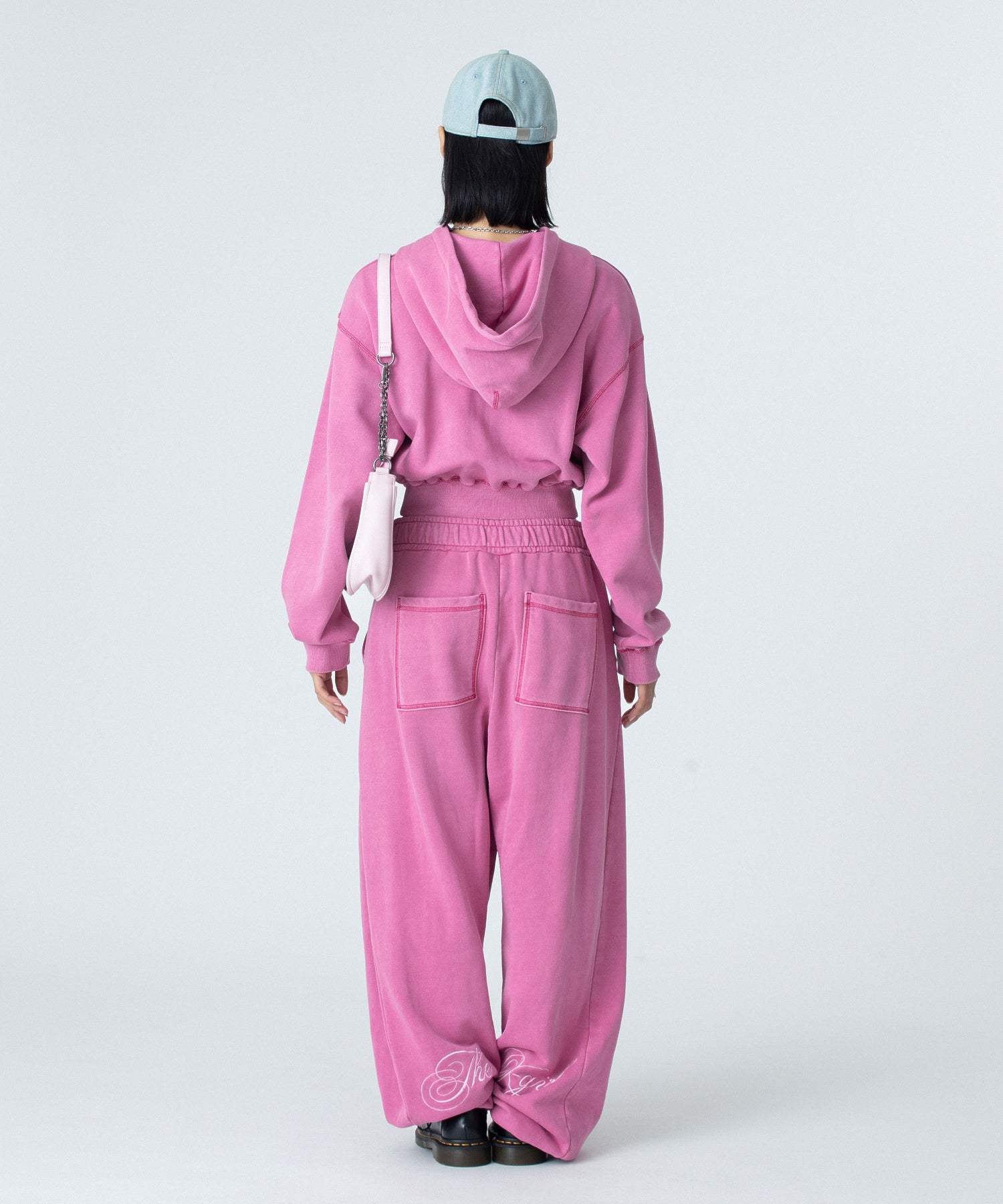 PIGMENT DYED SCRIPT LOGO SWEATPANTS