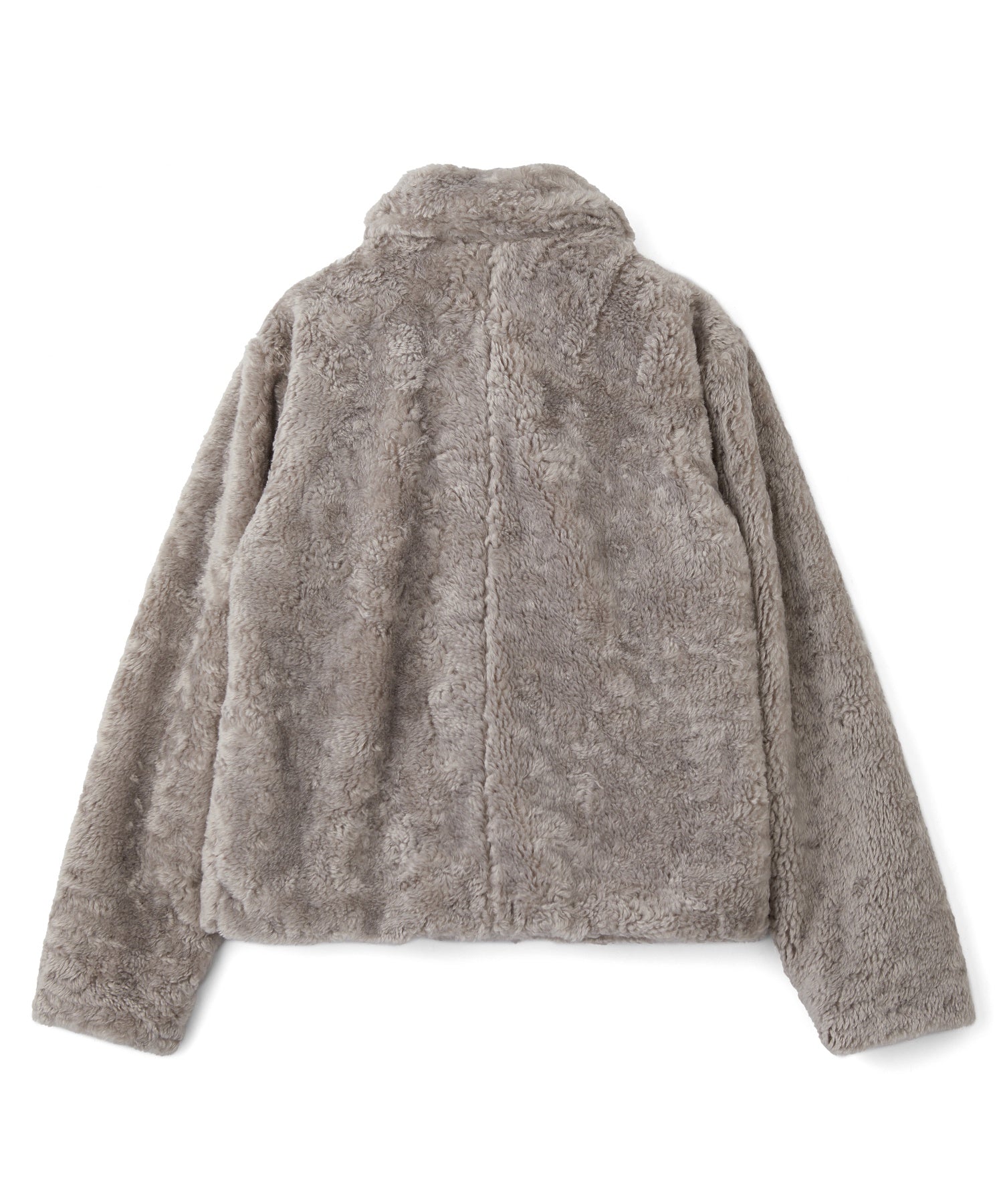 FAUX FUR LACE UP JACKET