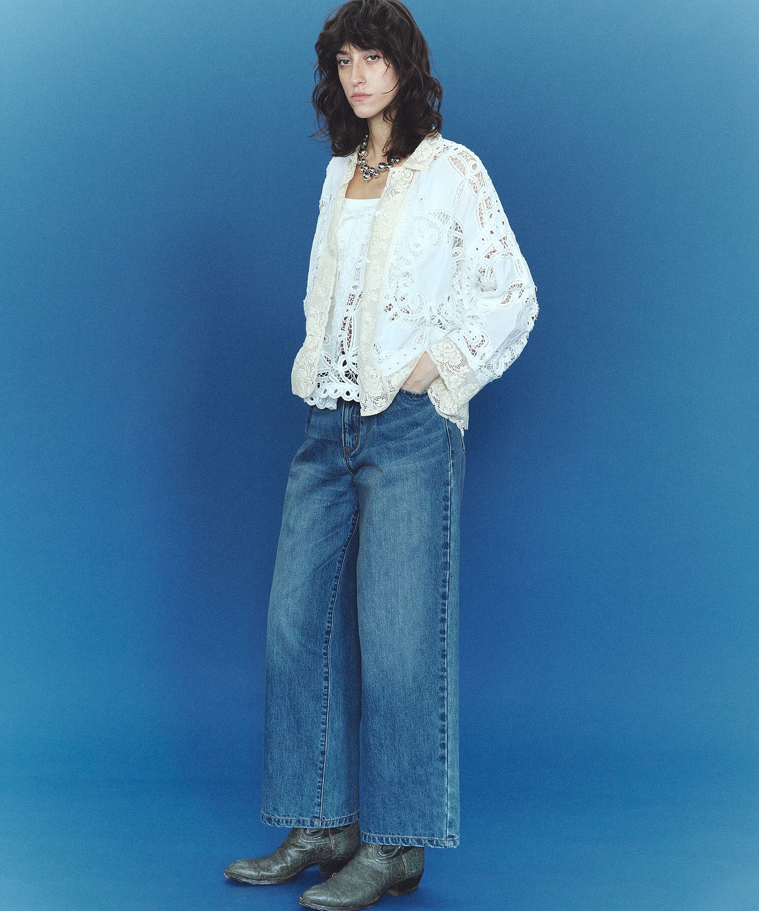 mag.by c/BATTEN LACE SHIRT
