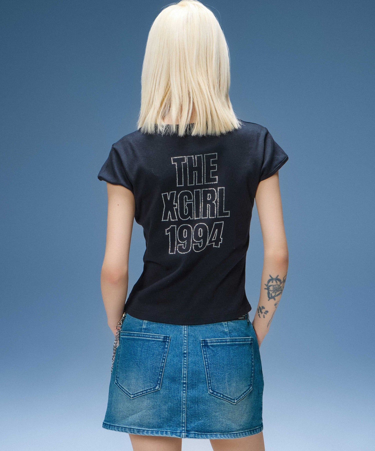 DENIM SKORT