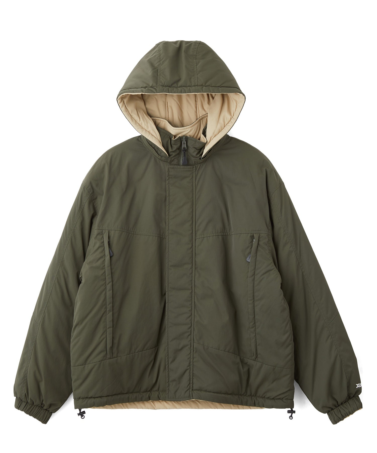 FACE EMBROIDERED PATCH REVERSIBLE JACKET