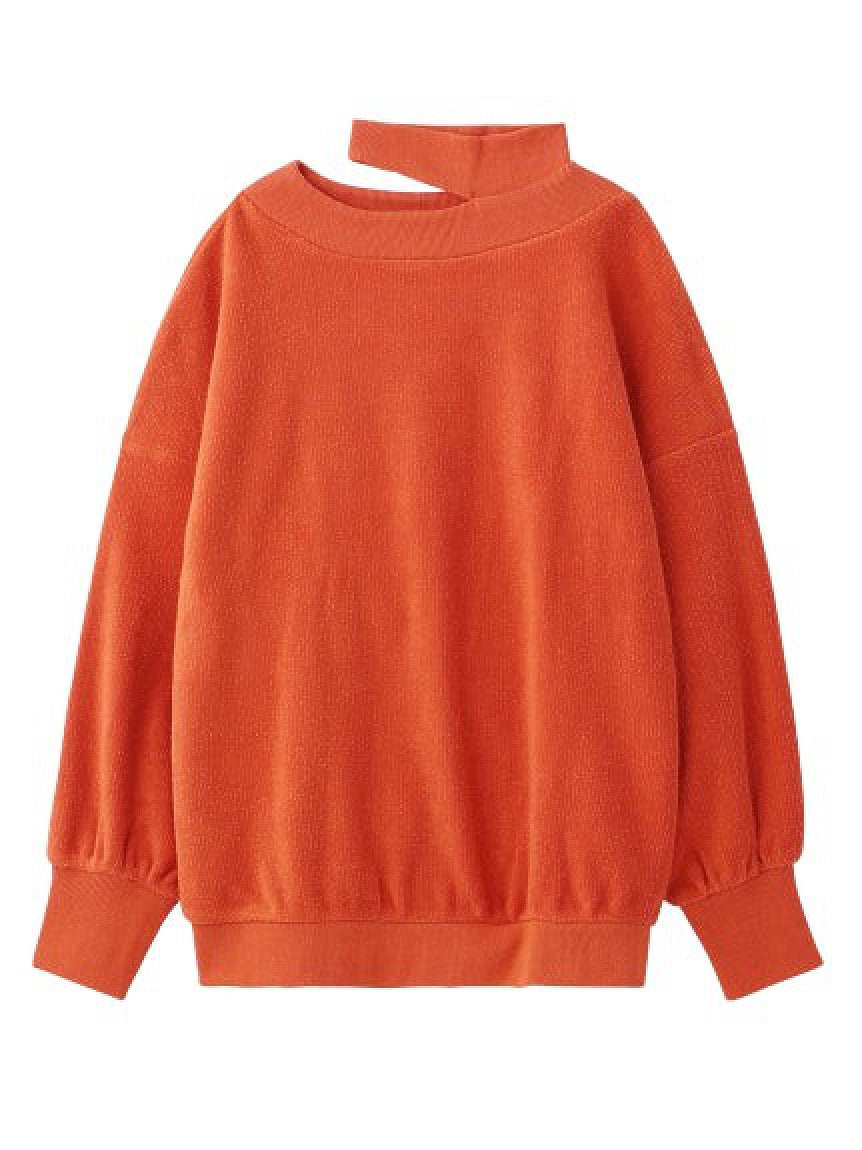 DISTRESSED COLLAR TOP X-girl
