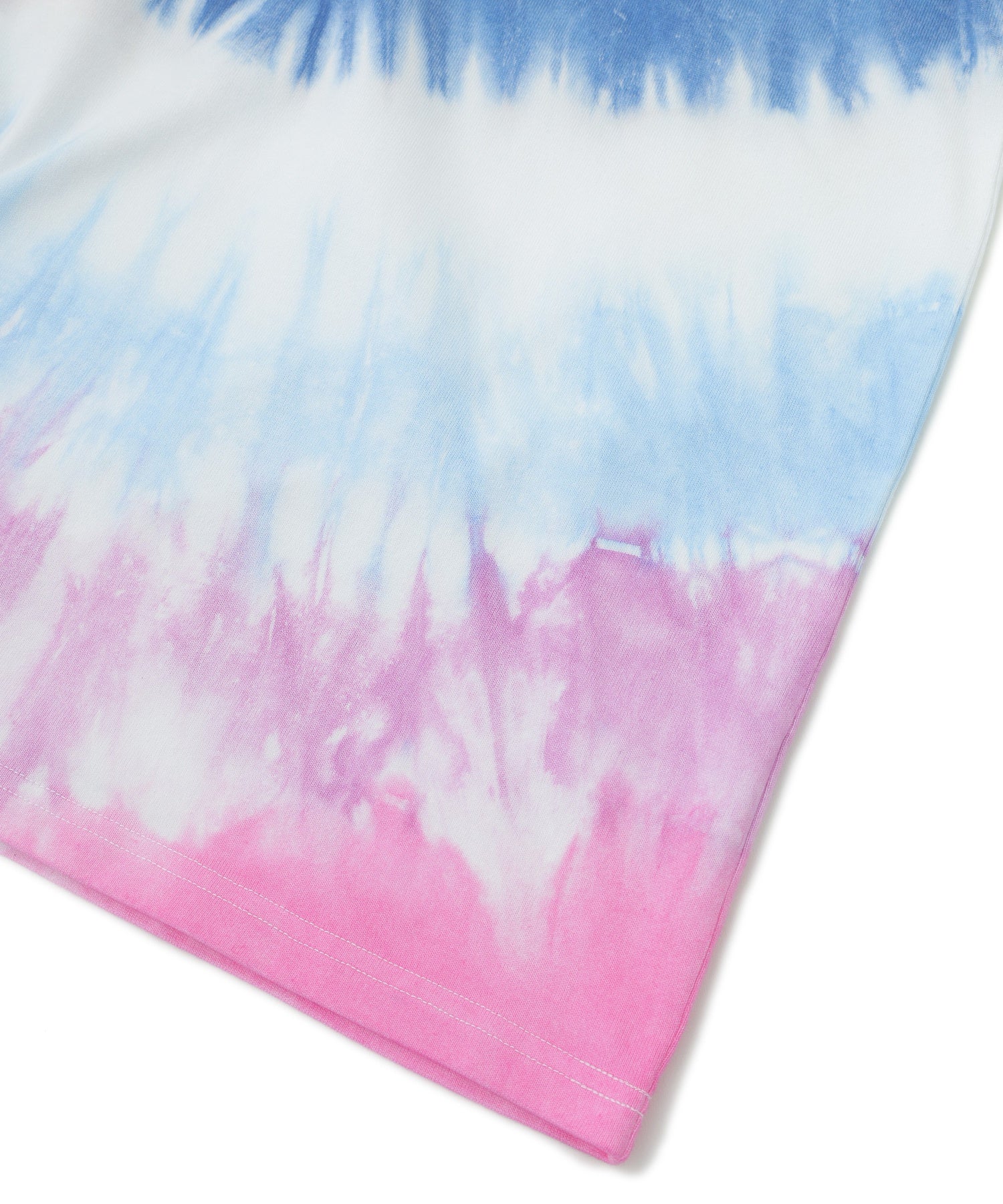 TIE DYED JAGGED PATTERN L/S TEE