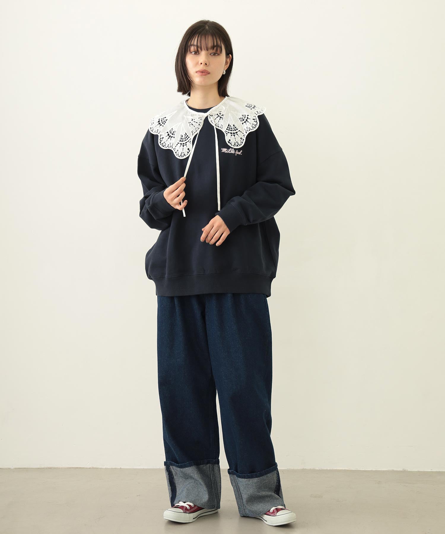 MULTI RUFFLE COLLAR BLOUSE