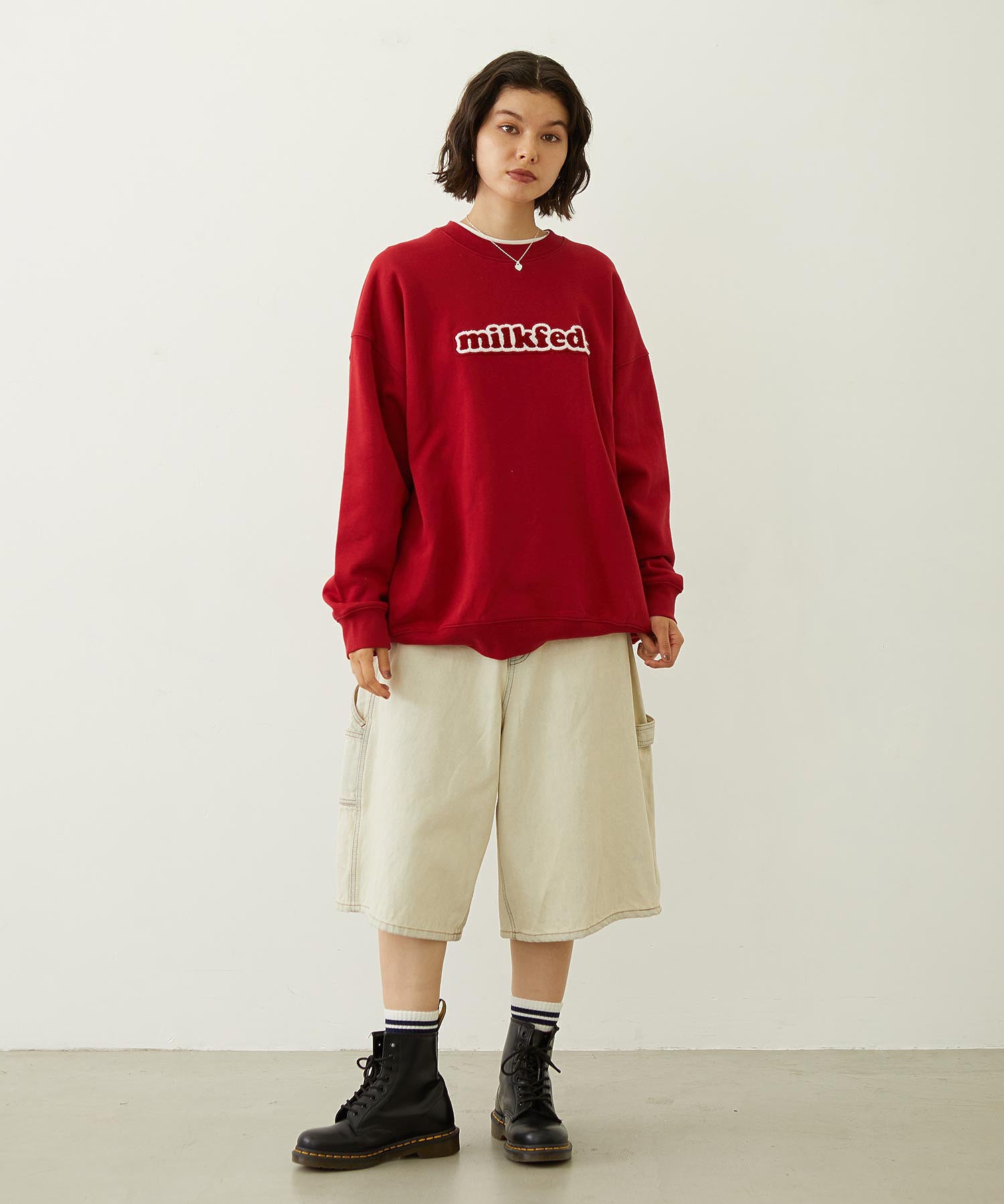 COOPER LOGO WIDE CREW SWEAT TOP