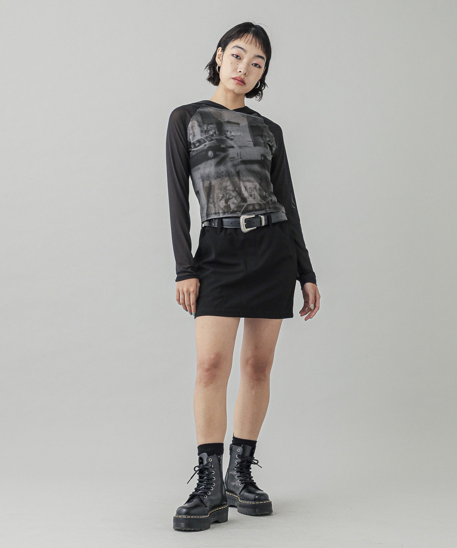 PHOTOGRAPHY COMPACT MESH HOODIE