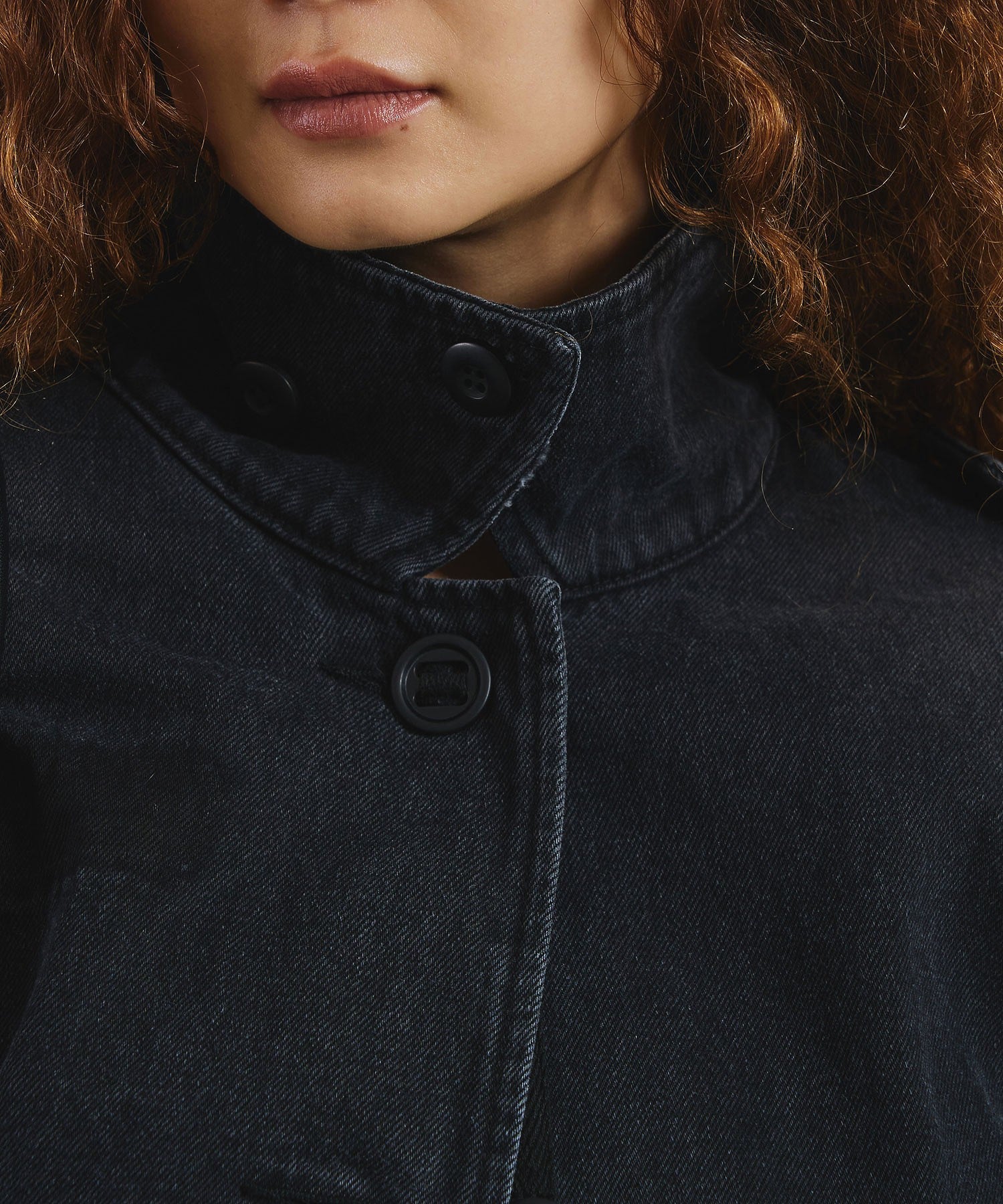 mici/VOLUME SLEEVE DENIM JACKET