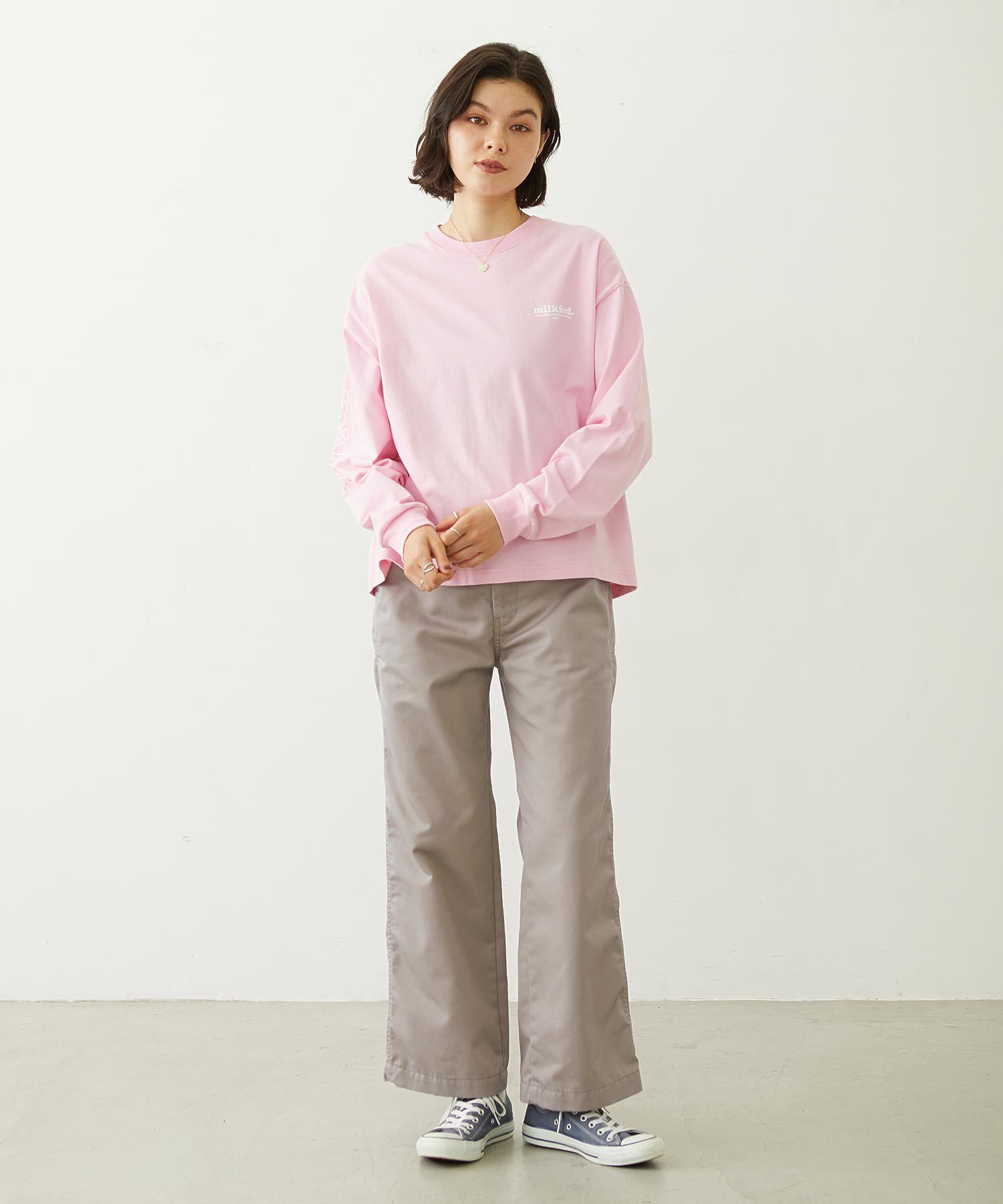 MILKFED. COOPER LOGO L/S TEE