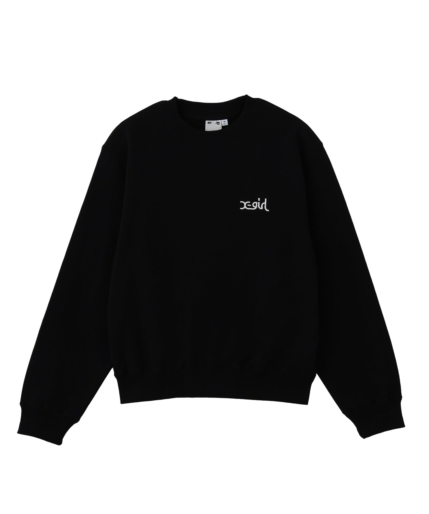 FACE IN CIRCLE LOGO PATCH CREWNECK SWEATSHIRT