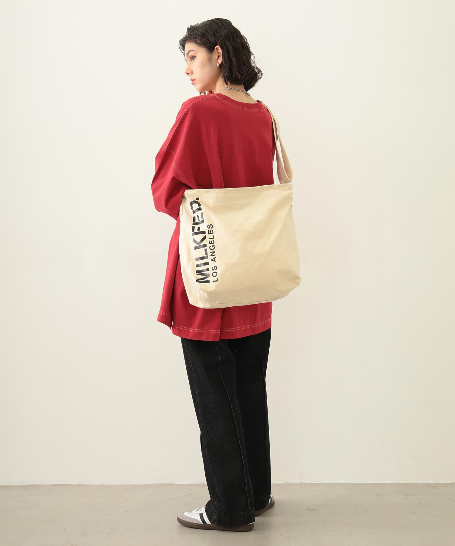 STENCIL LOGO SHOULDER BAG MILKFED.
