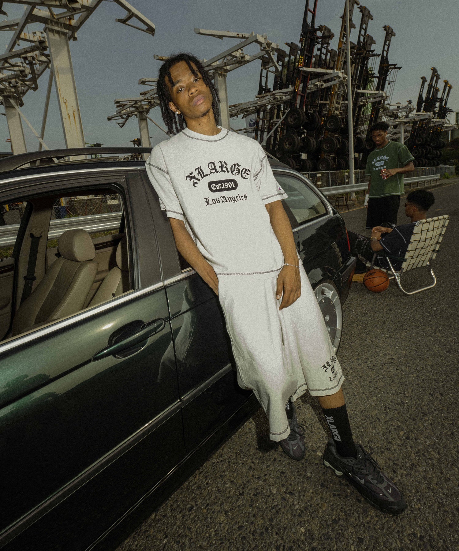 XLARGE×Champion REVERSE WEAVE STICHED S/S TEE
