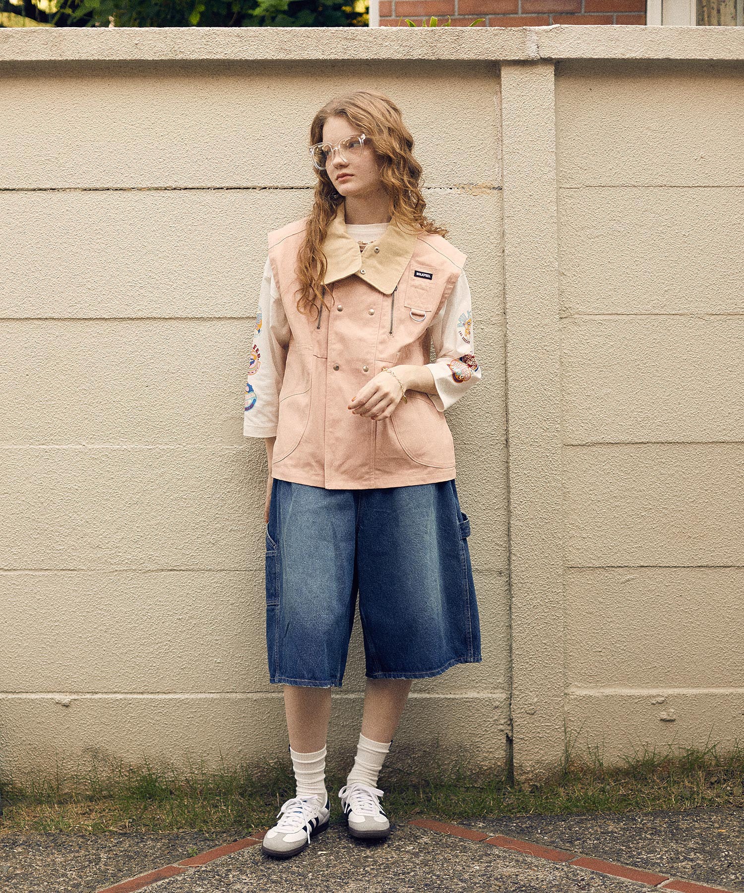 70S LOGO THREE QUARTER SLEEVE TOP