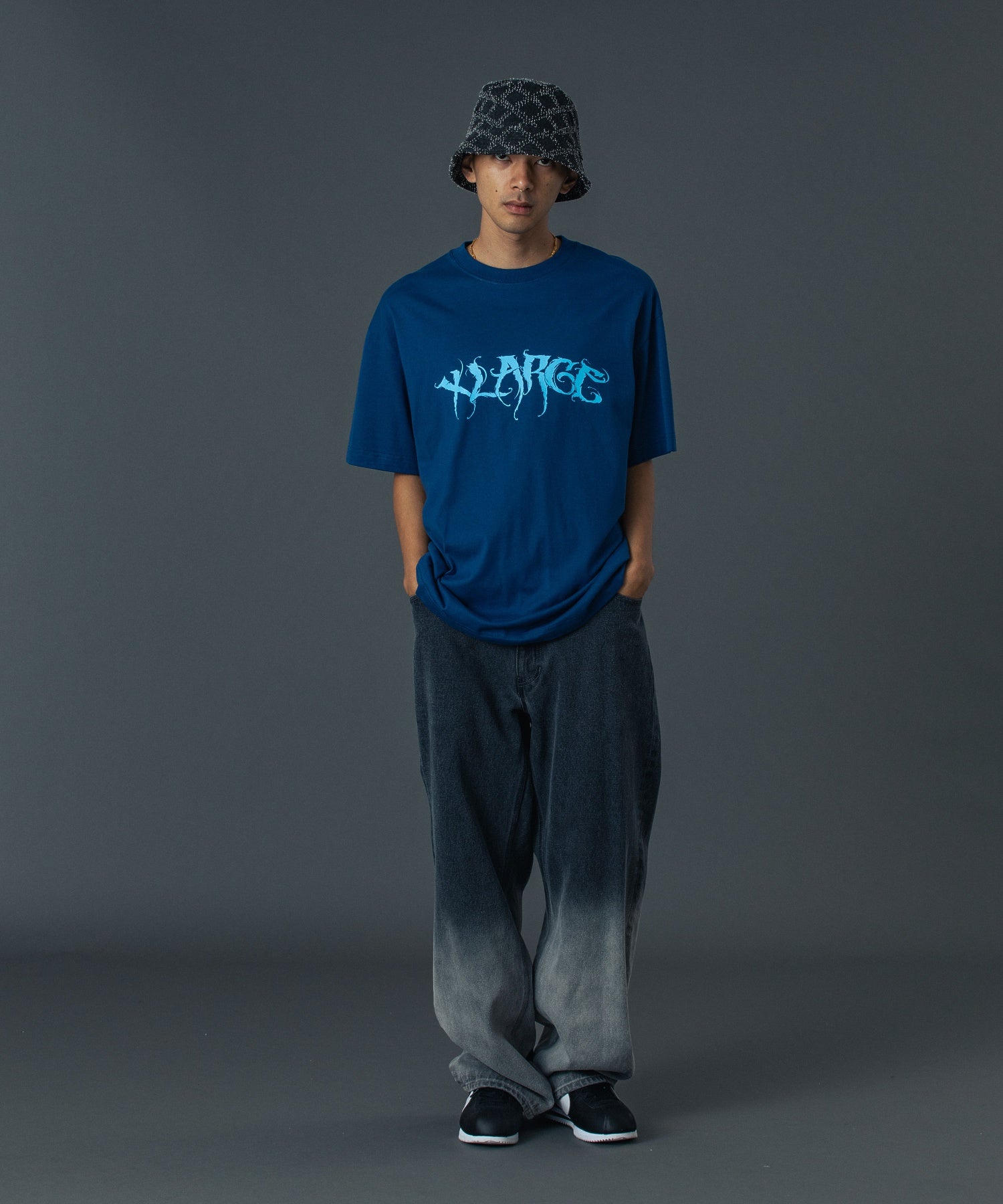 FADED DENIM PANTS