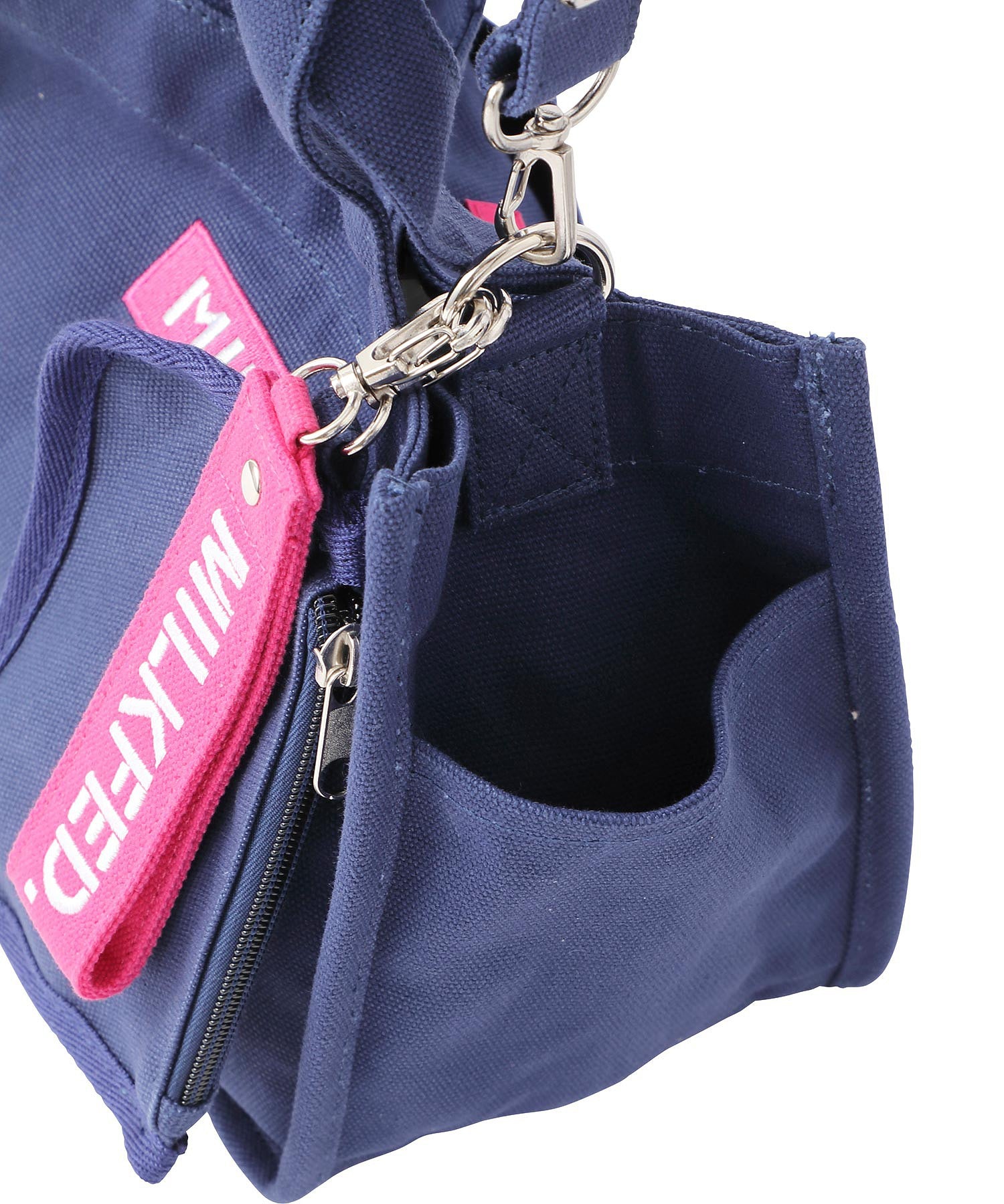 EMBROIDERED BAR MINI SHOULDER BAG W/STRAP MILKFED.