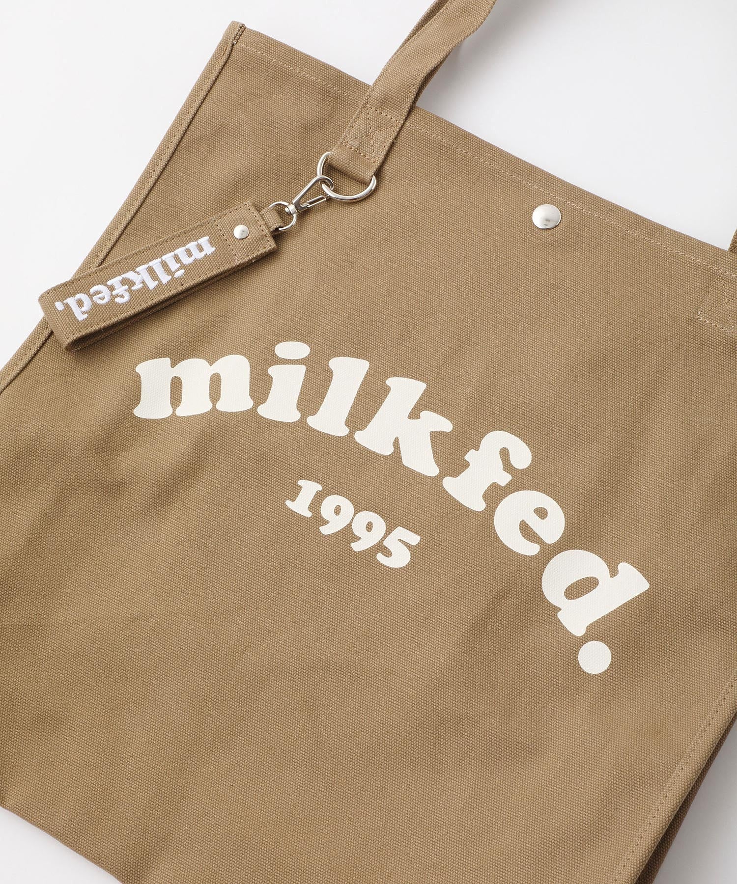 PIPING SQUARE TOTE COOPER LOGO MILKFED.