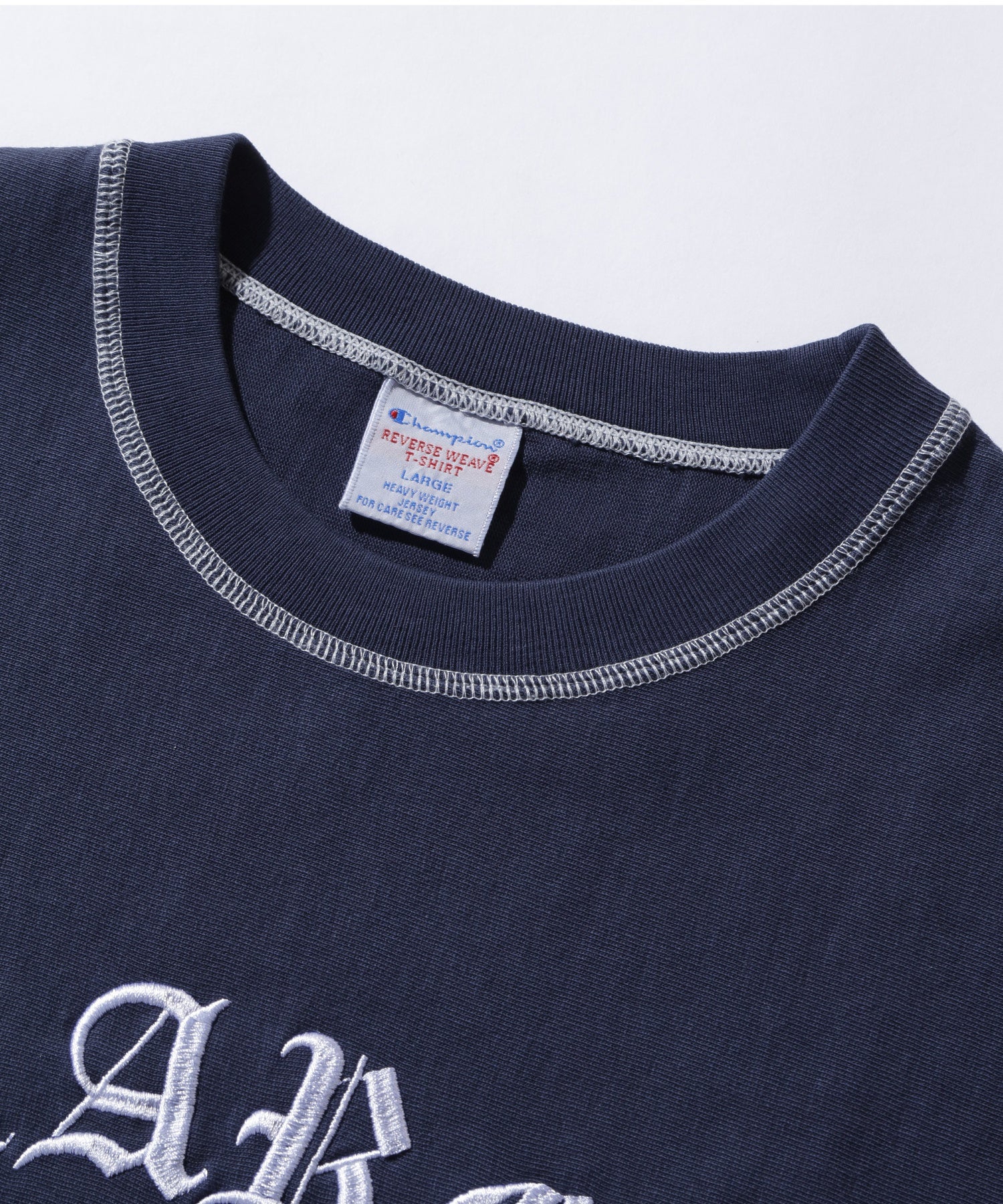 XLARGE×Champion REVERSE WEAVE STICHED S/S TEE