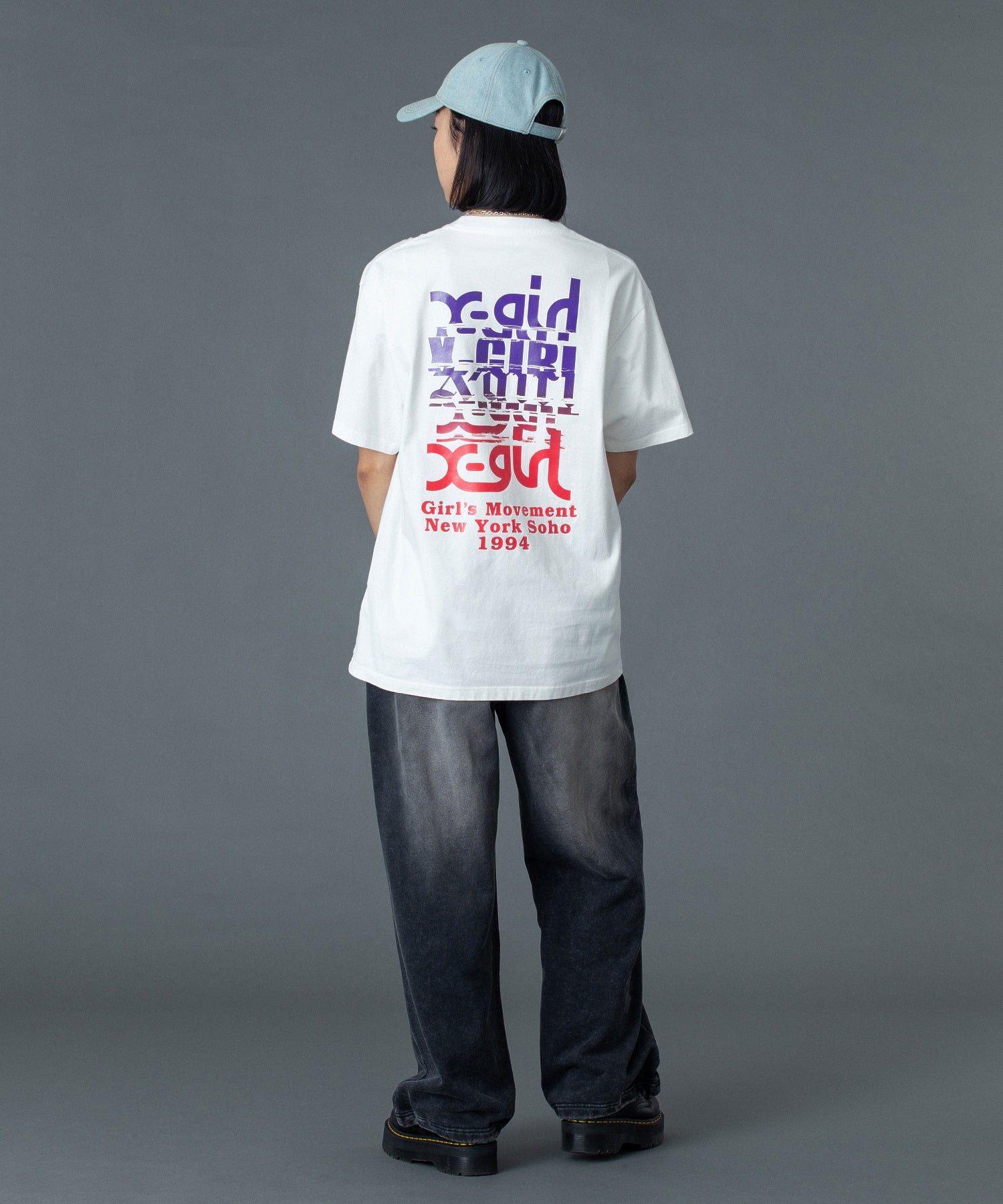 FACE LABEL WASHED SWEATPANTS