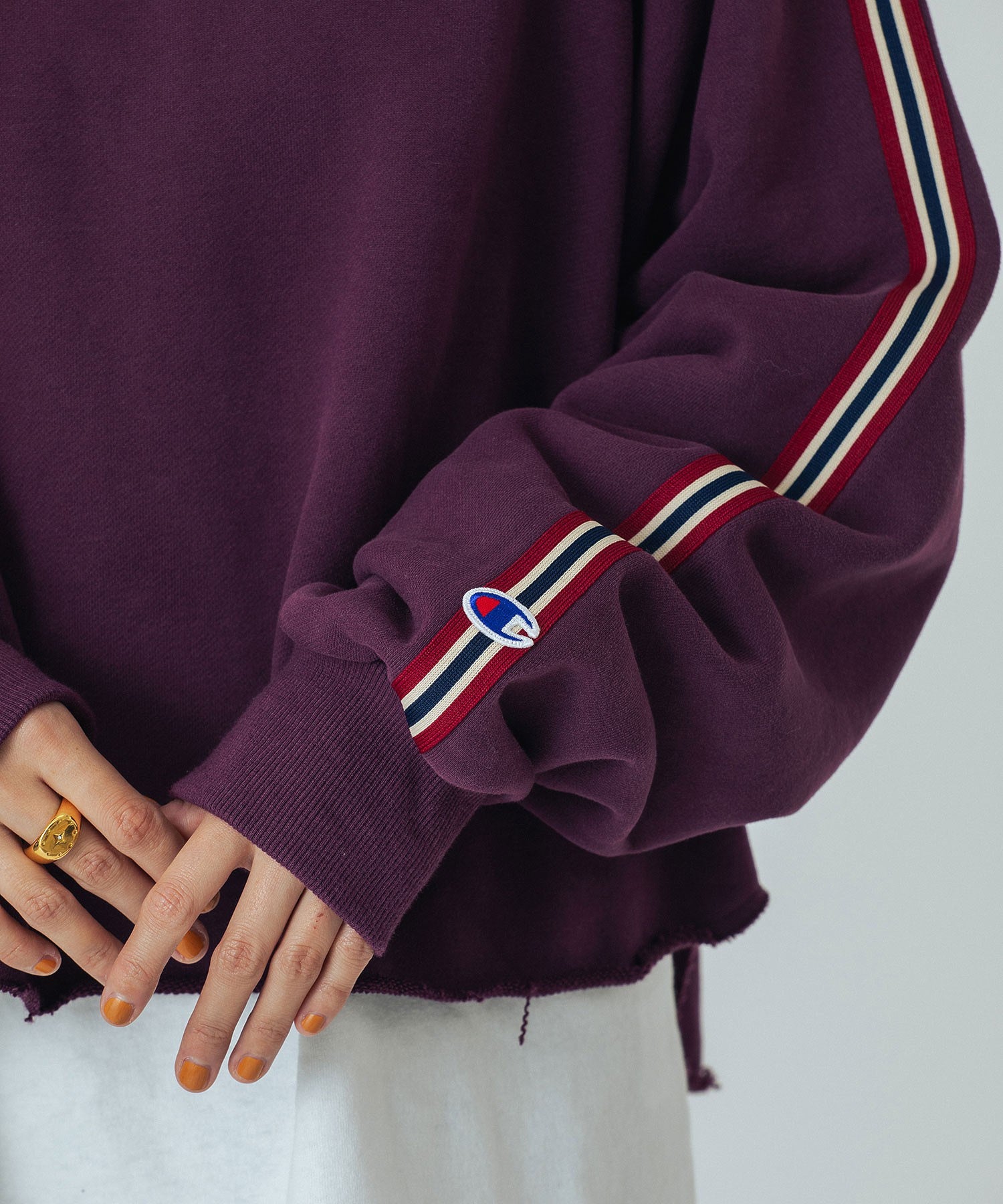 【Champion別注】ROSE BUD×Champion SIDE LINE SWEAT