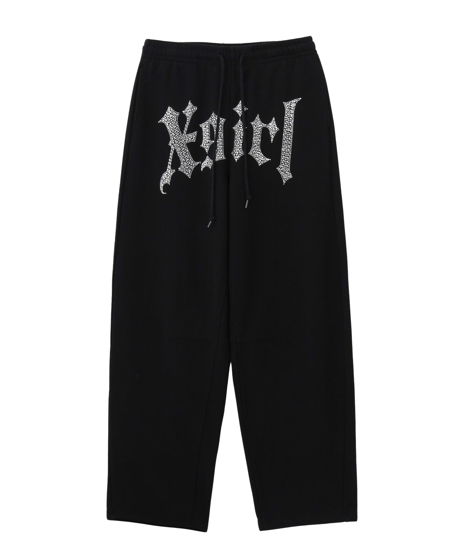 RHINESTONE BLACKLETTER LOGO SWEATPANTS