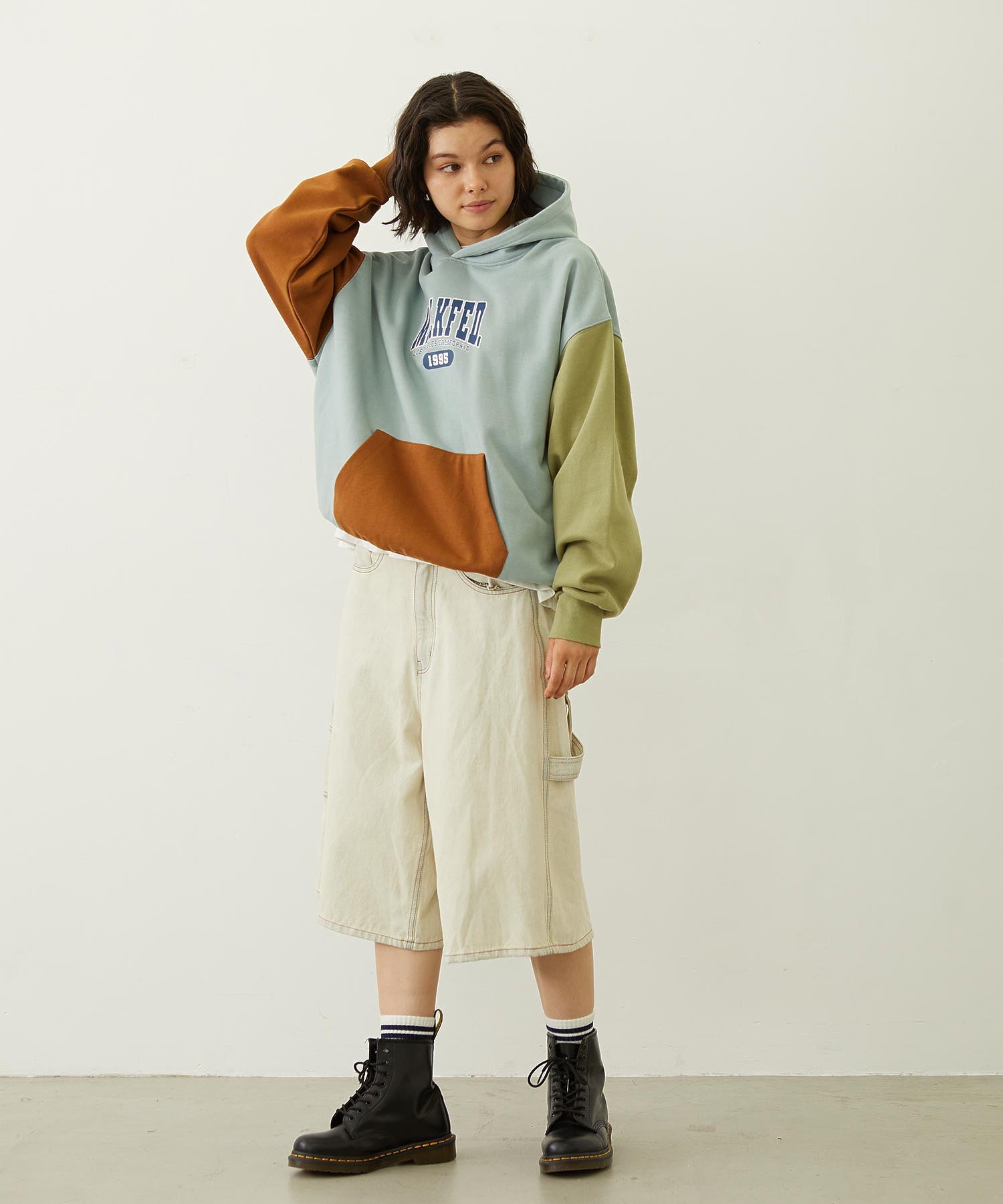 COLOR BLOCK SWEAT HOODIE