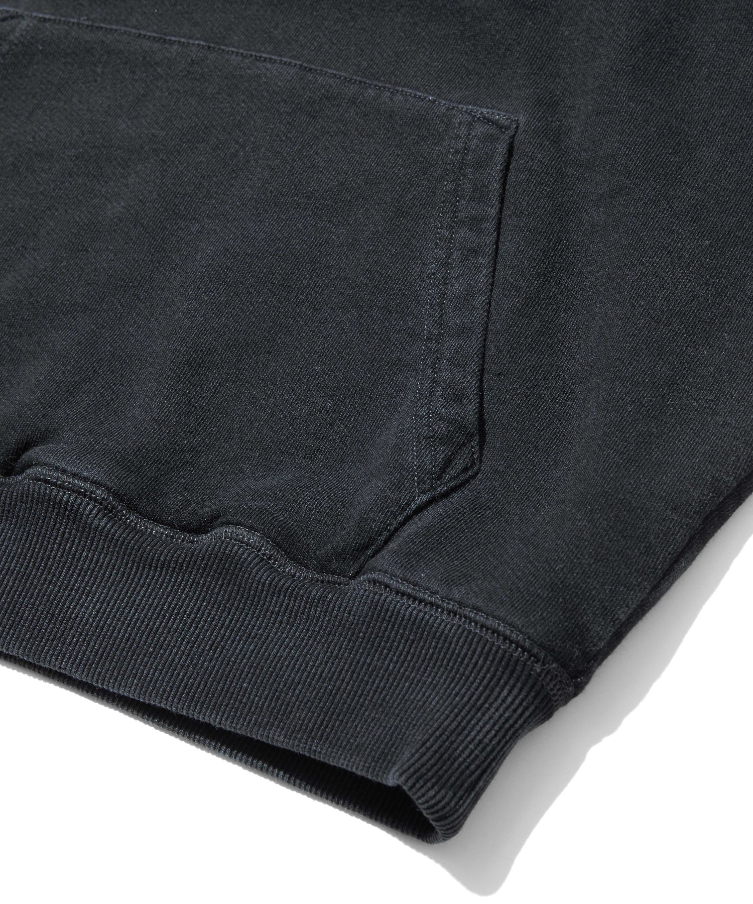 LAYERED STYLE FRONT SLIT SWEAT HOODIE